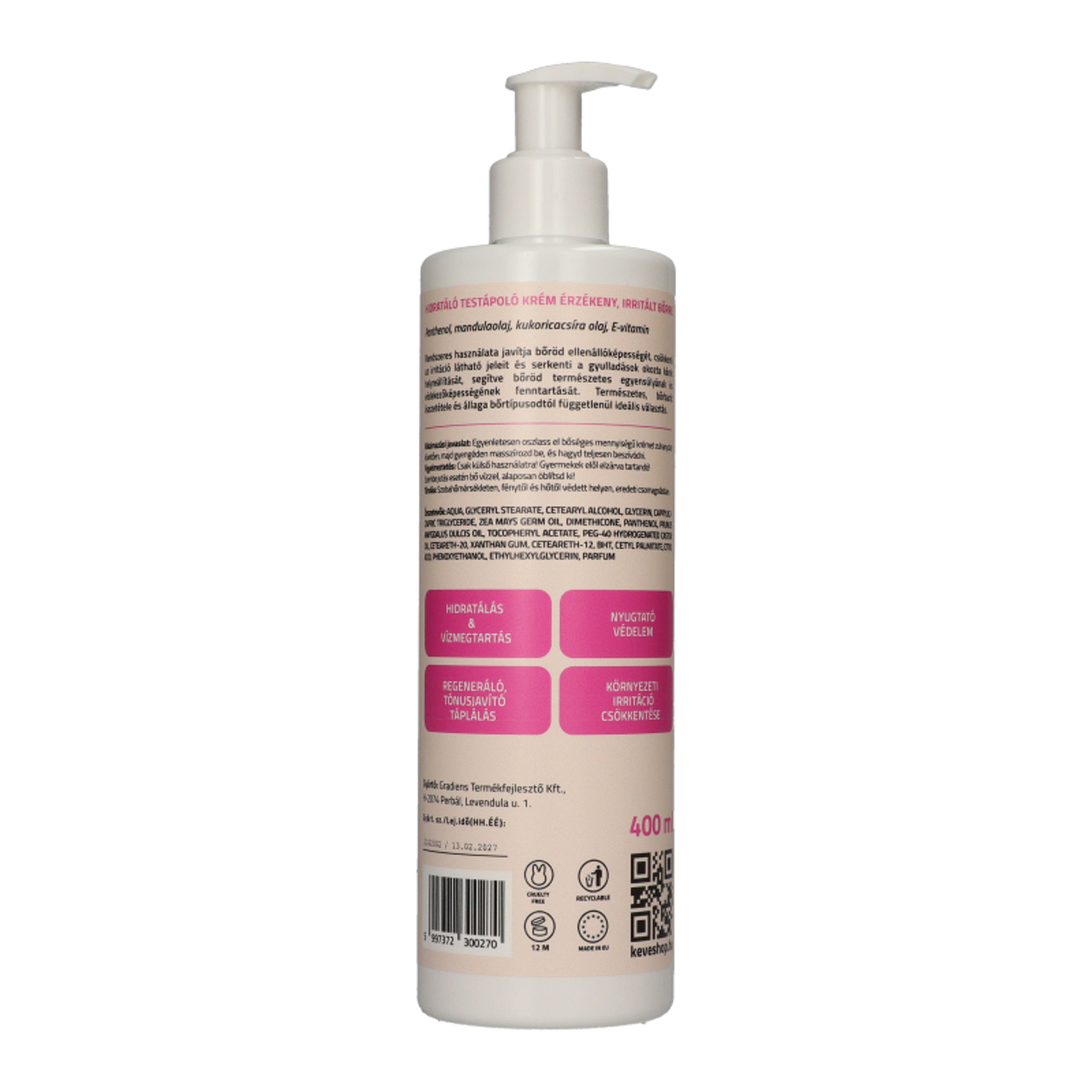 Keve Sensitive Comfort testápoló - 400 ml-2