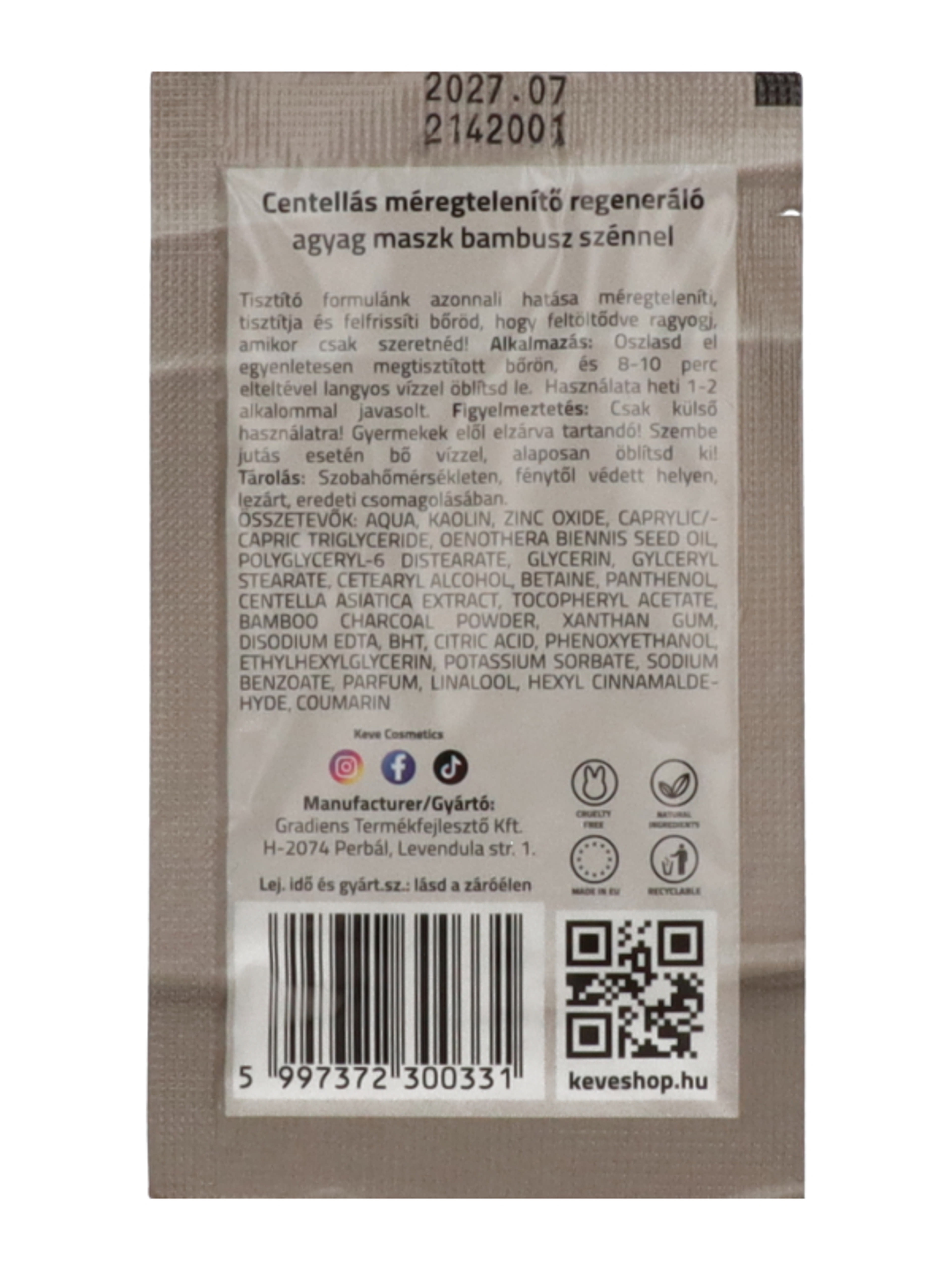Keve #Mask agyagmaszk fekete szénnel - 8 ml-2