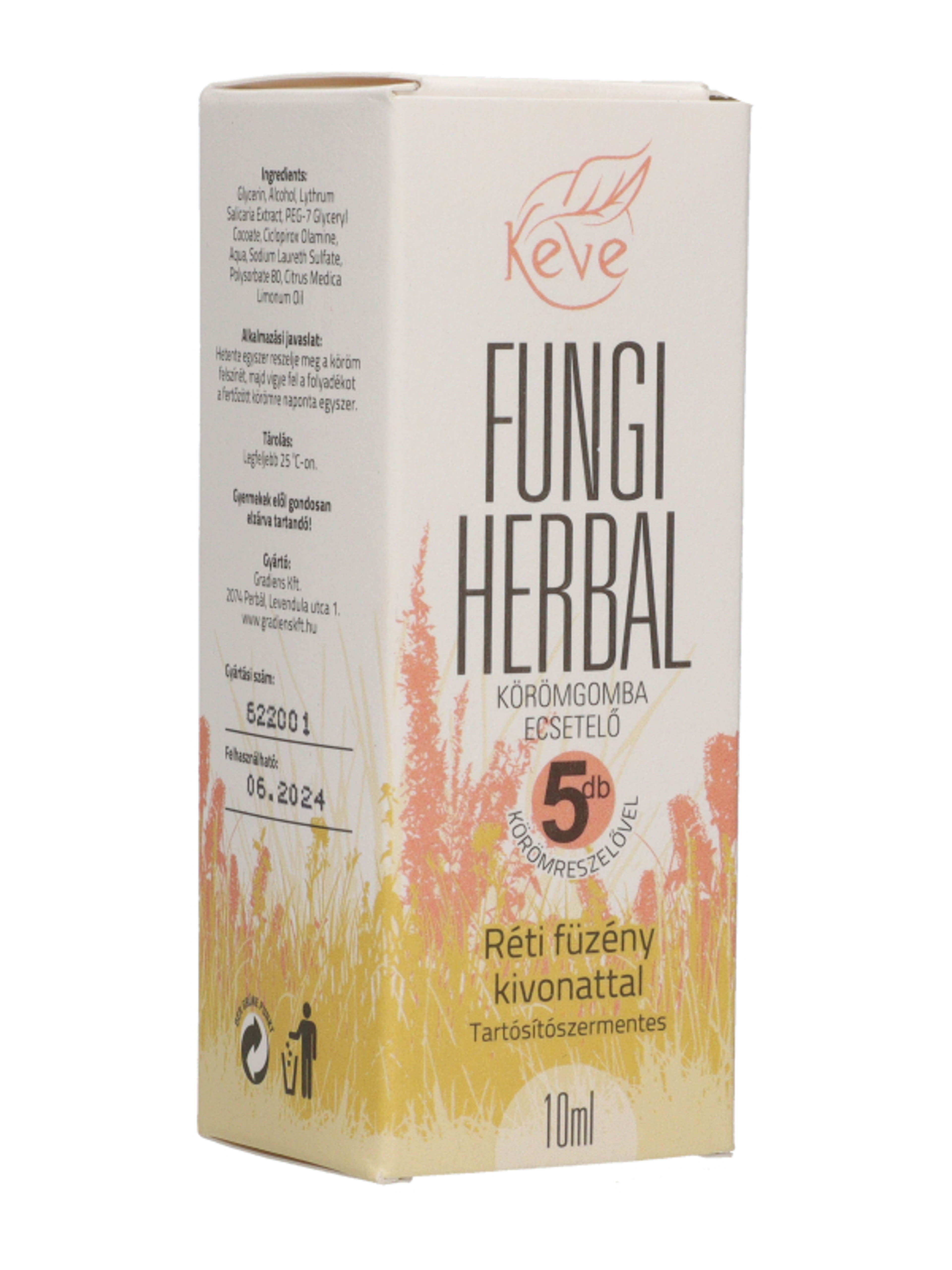 Keve Fungi Herbal körömgomba ecsetelő - 10 ml-5