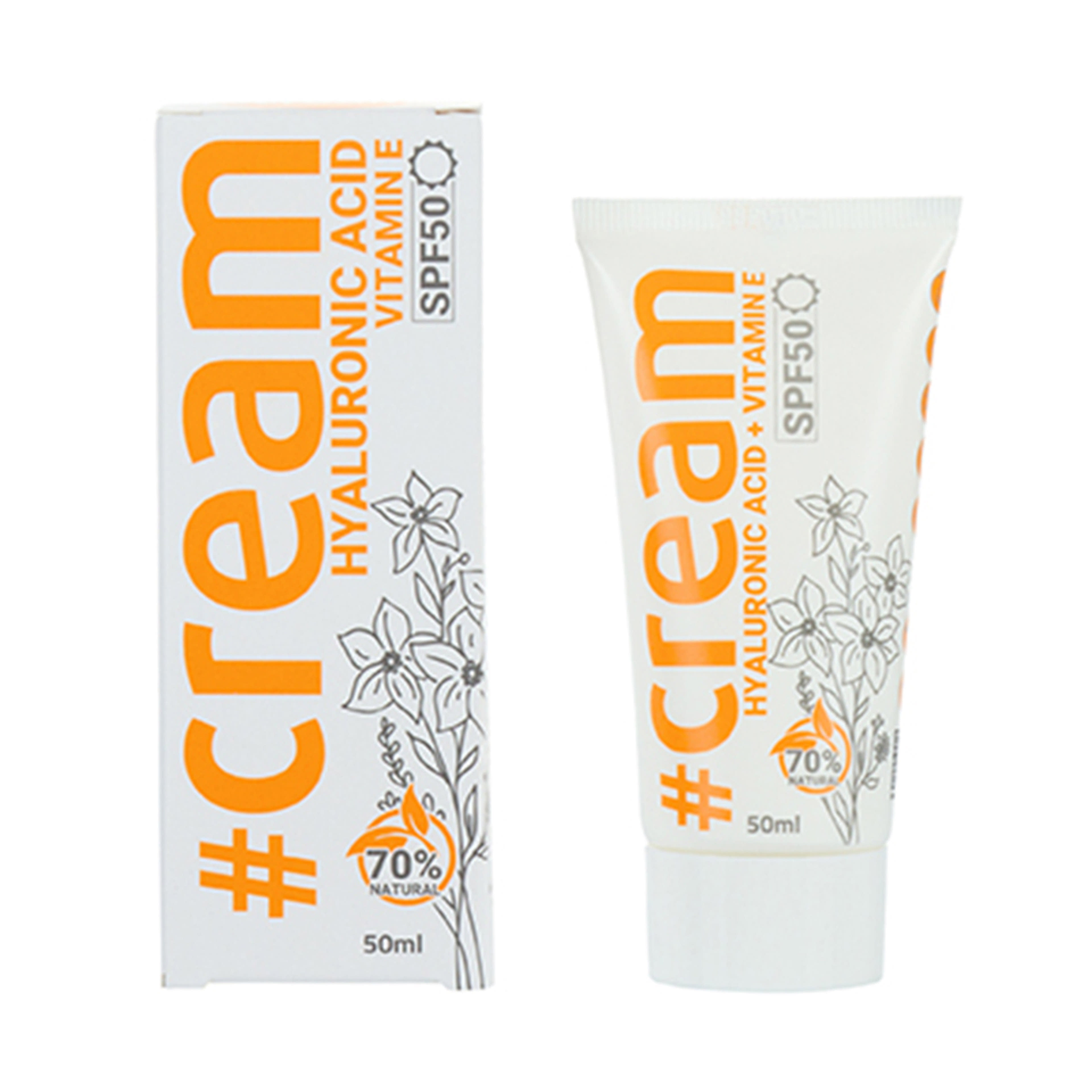 Keve SPF50+ fényvédő arckrém hialuronsavval és E-vitaminnal-3