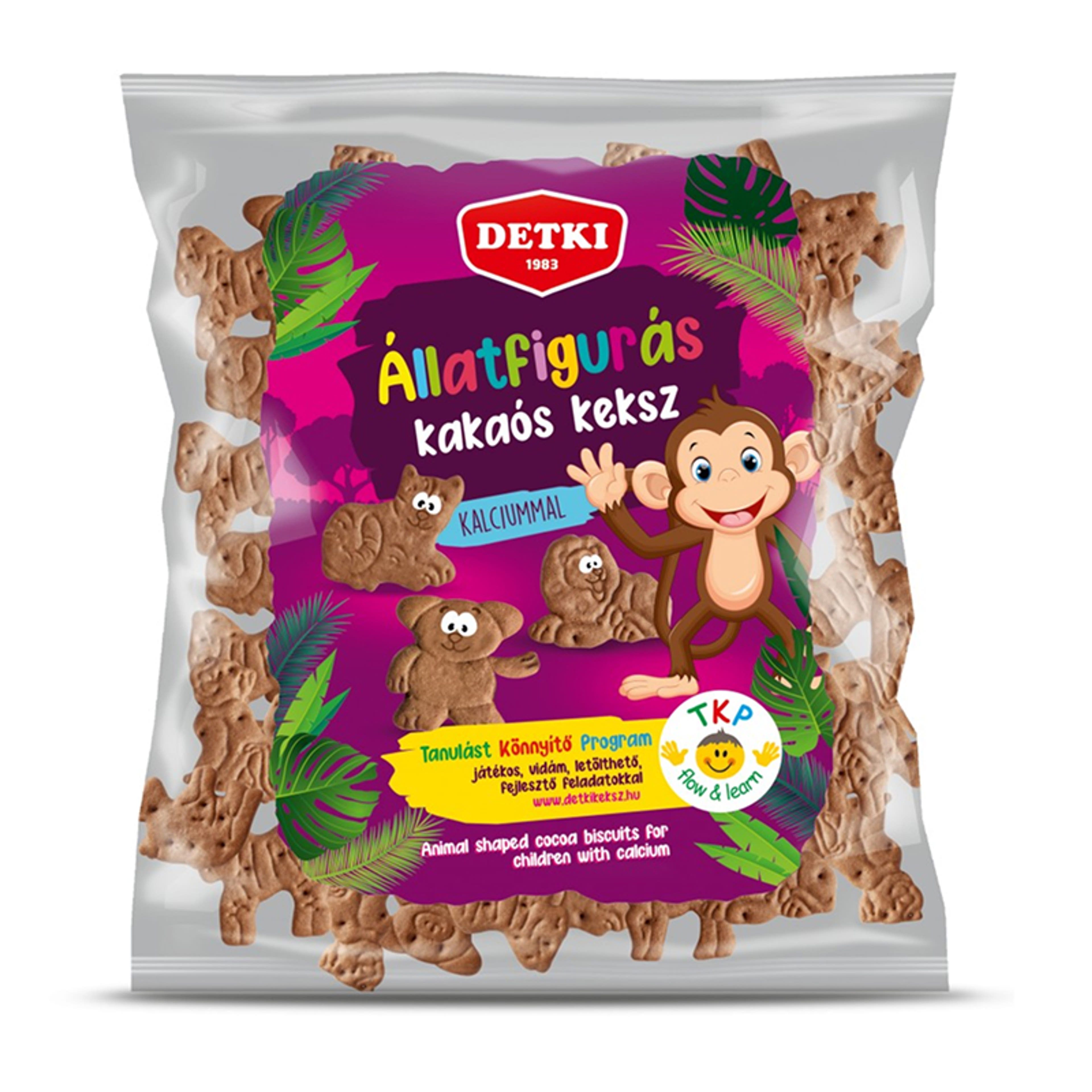 Detki állatfigurás kakaós keksz kalciummal - 160 g-3