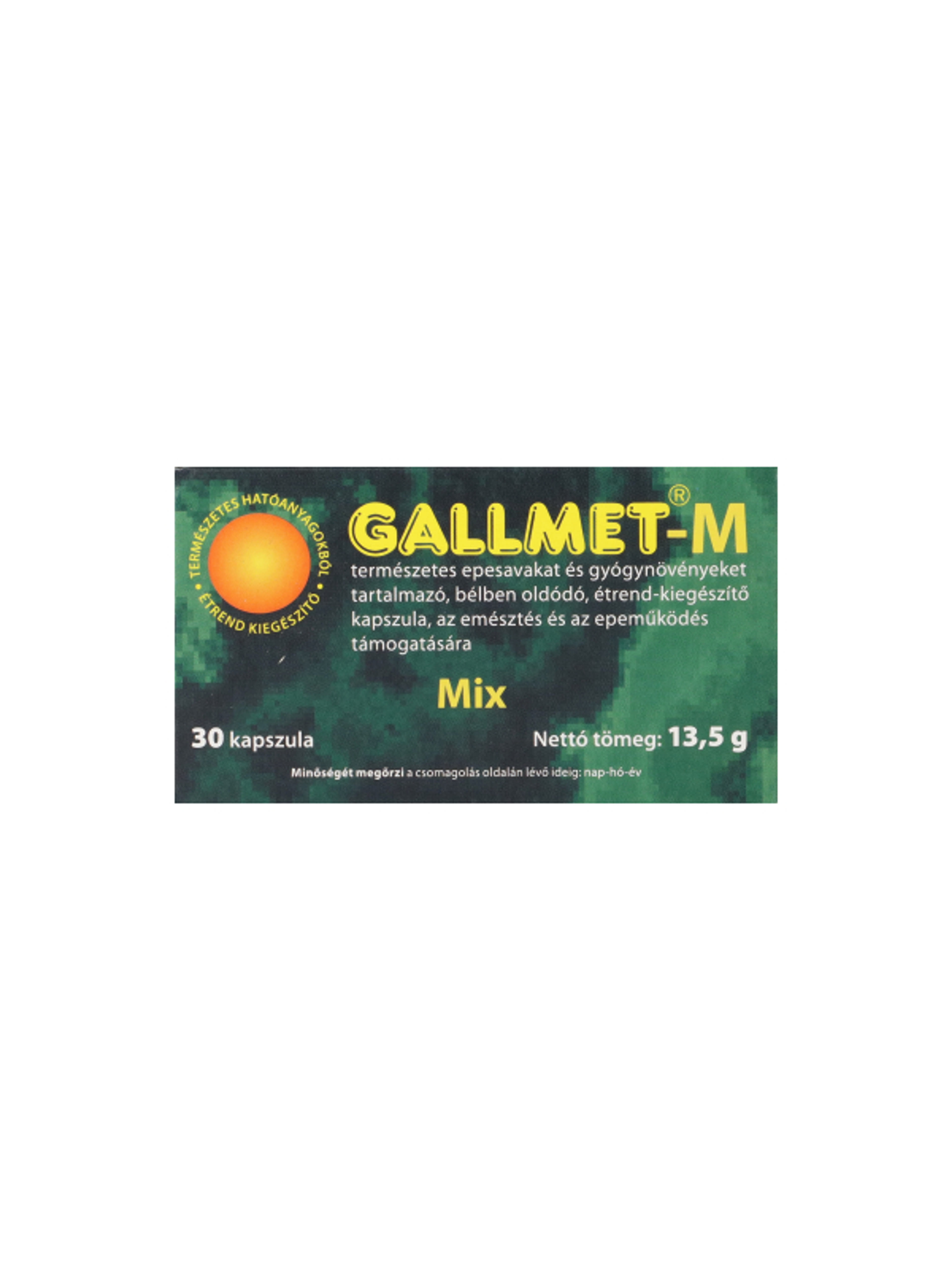 Gallmet-M étrend-kiegészítő kapszula - 30 db