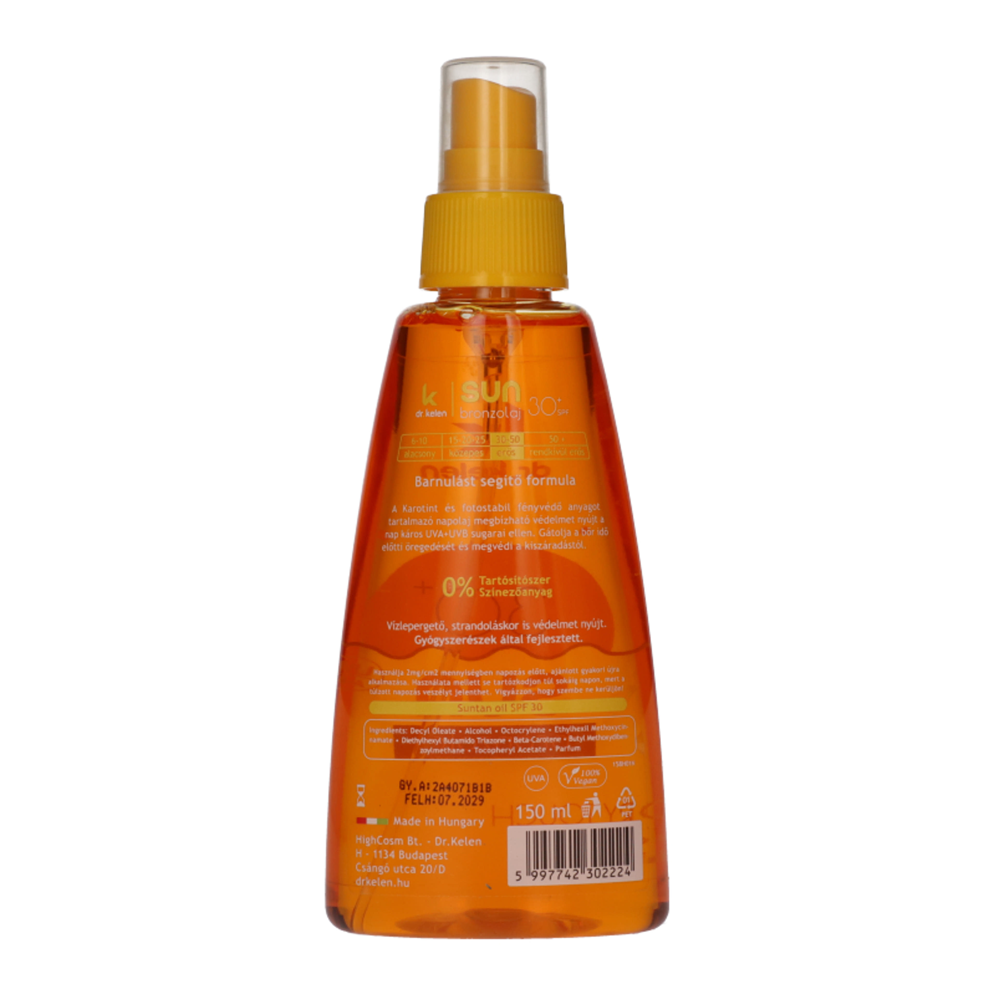 Dr.Kelen Sun bronzolaj SPF30 - 150 ml-2