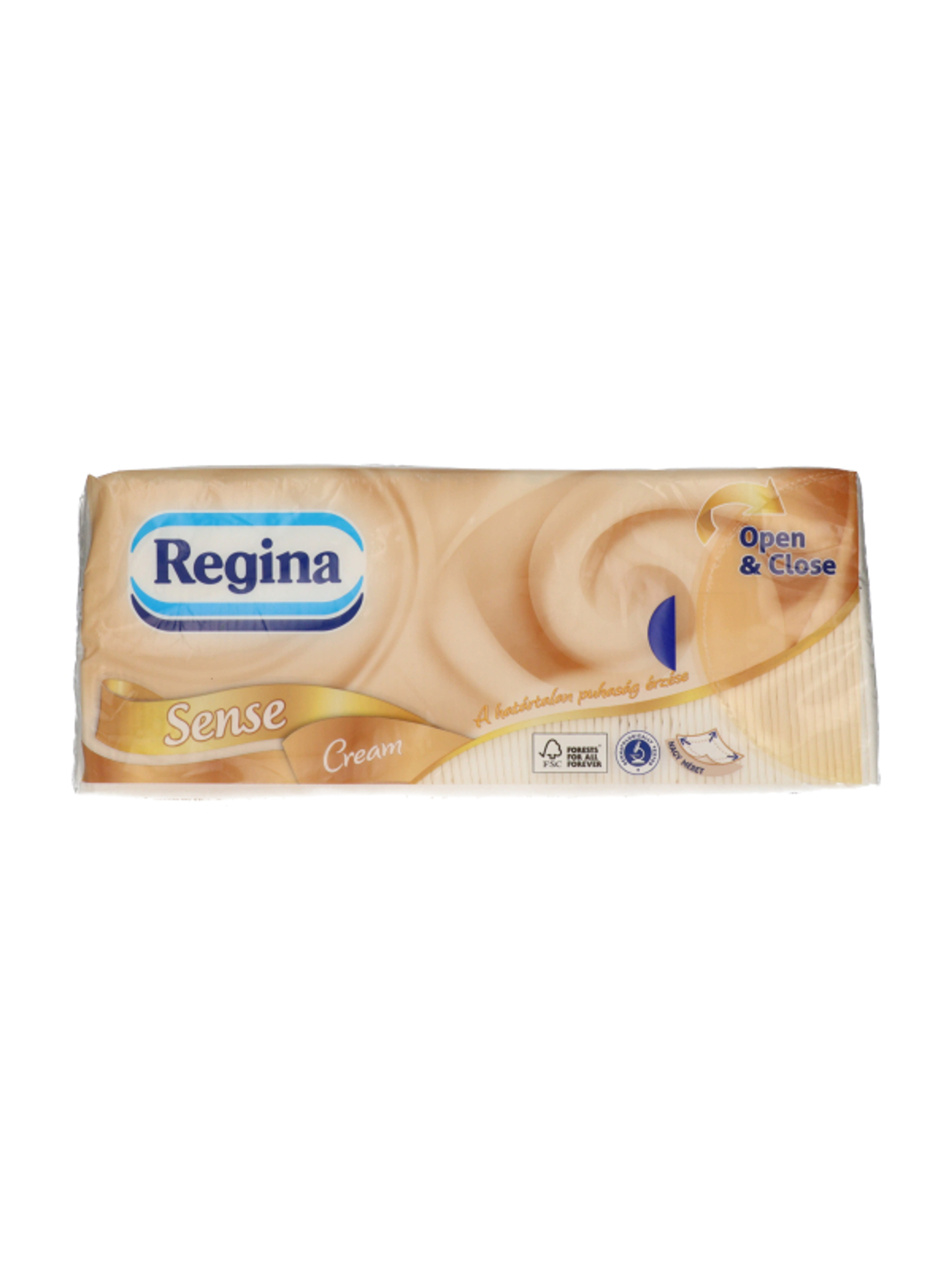 Regina Sense Cream, illatosított 3 rétegű papír zsebkendő - 90 db