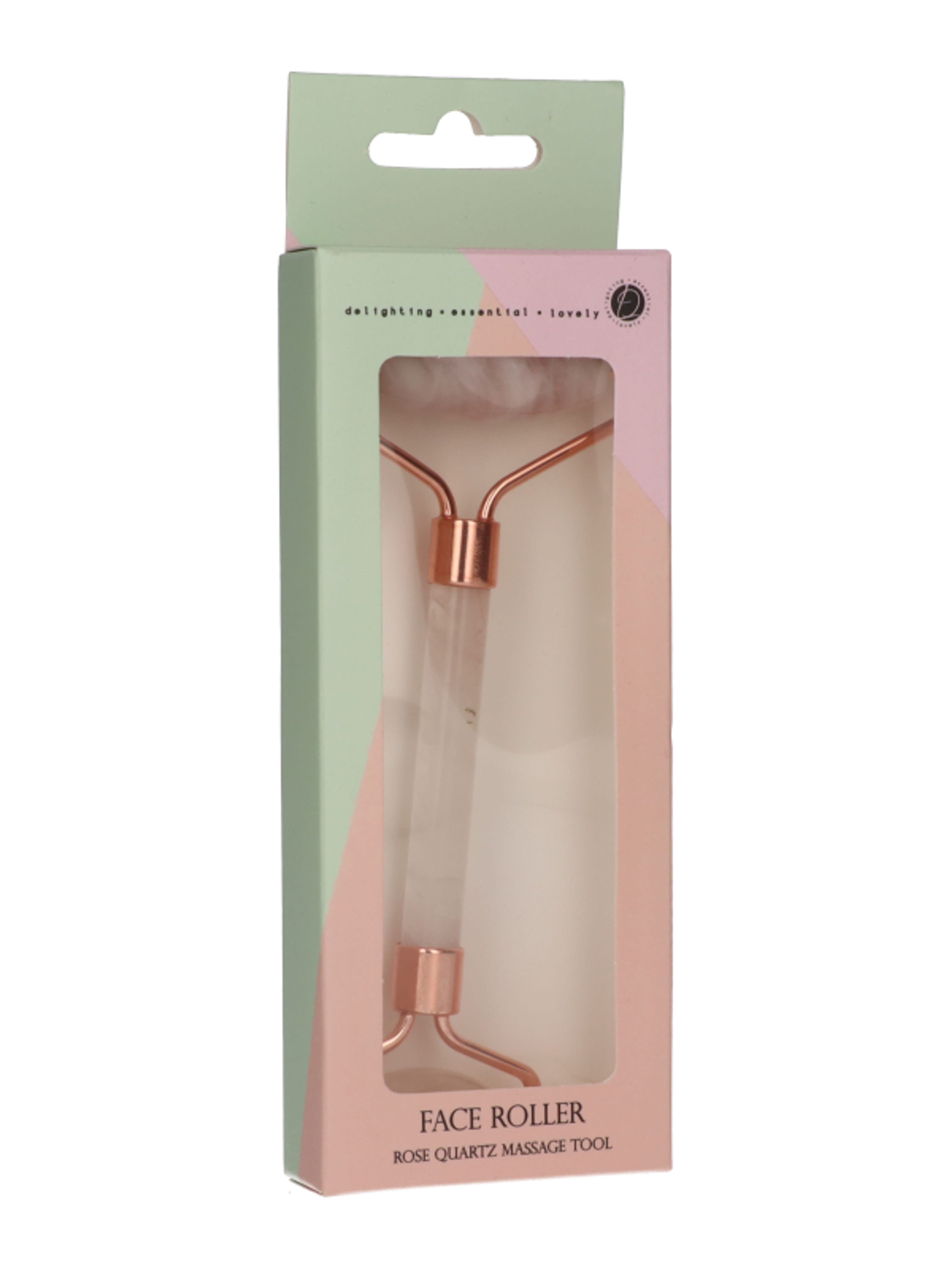 Beauty Essentials rózsakvarc arcmasszírozó henger - 1 db-2