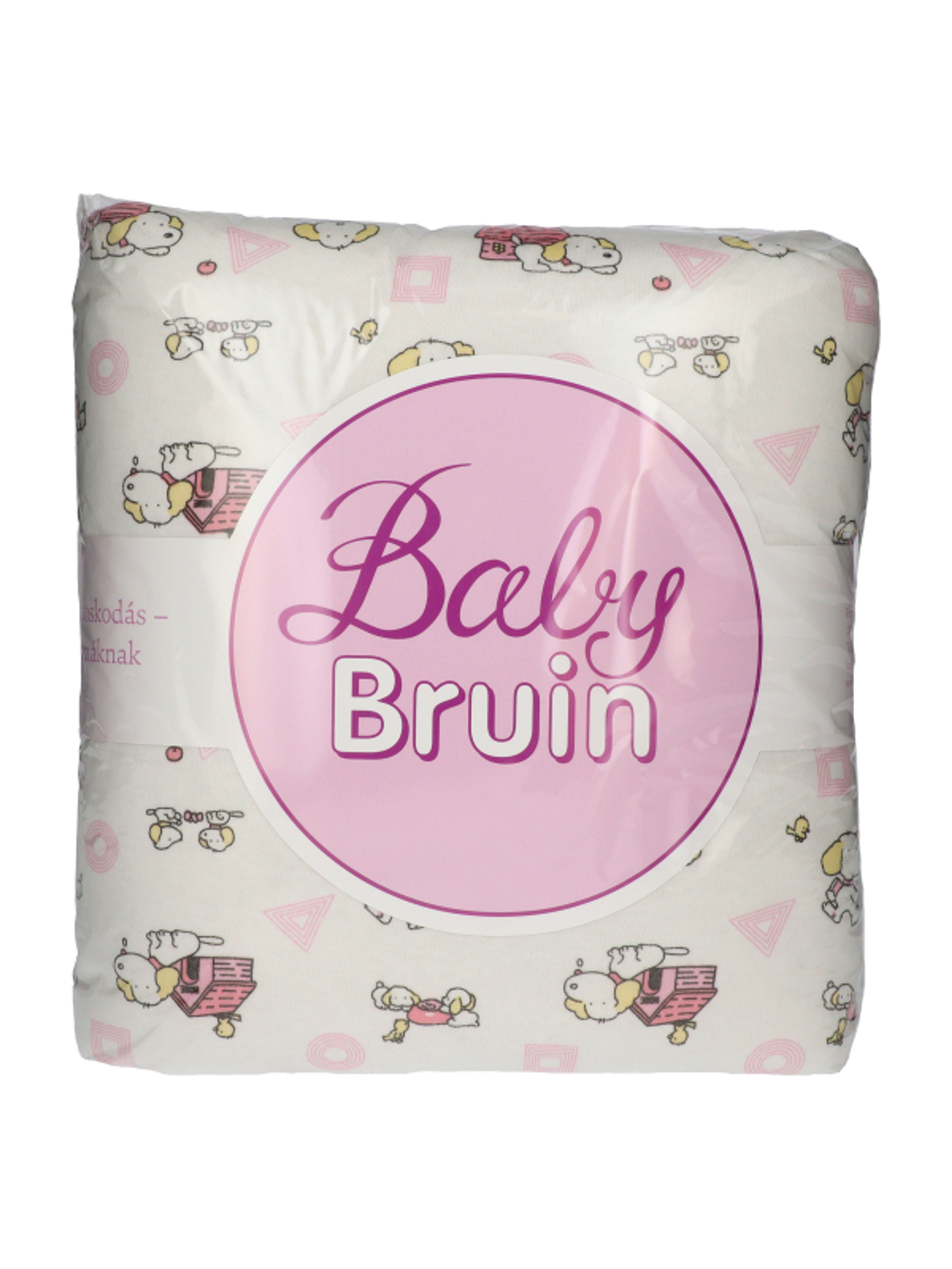 Babybruin pamut bélelt takaró kutyás mintával /lány - 1 db