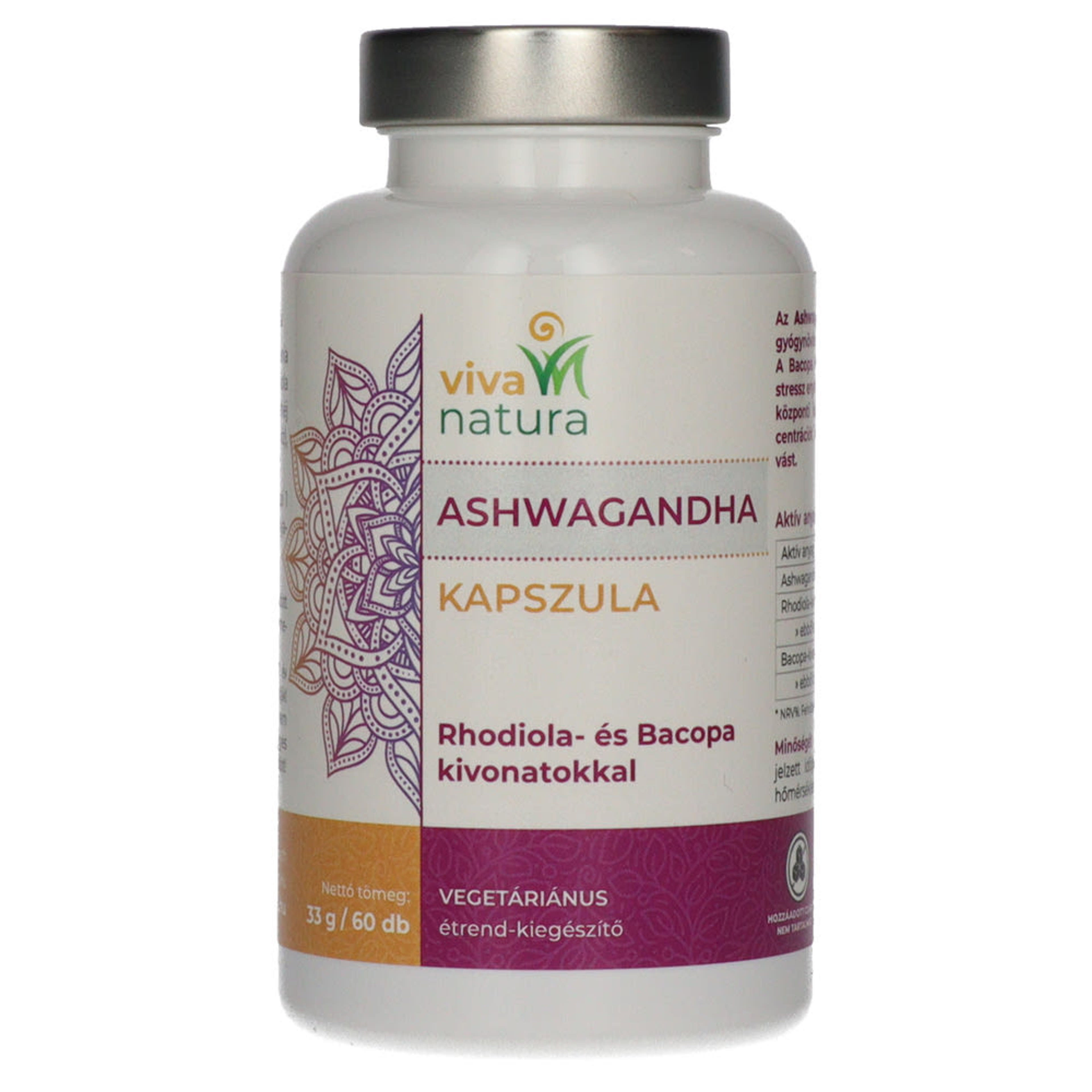 Viva Natura Ashwagandha kapszula - 60 db