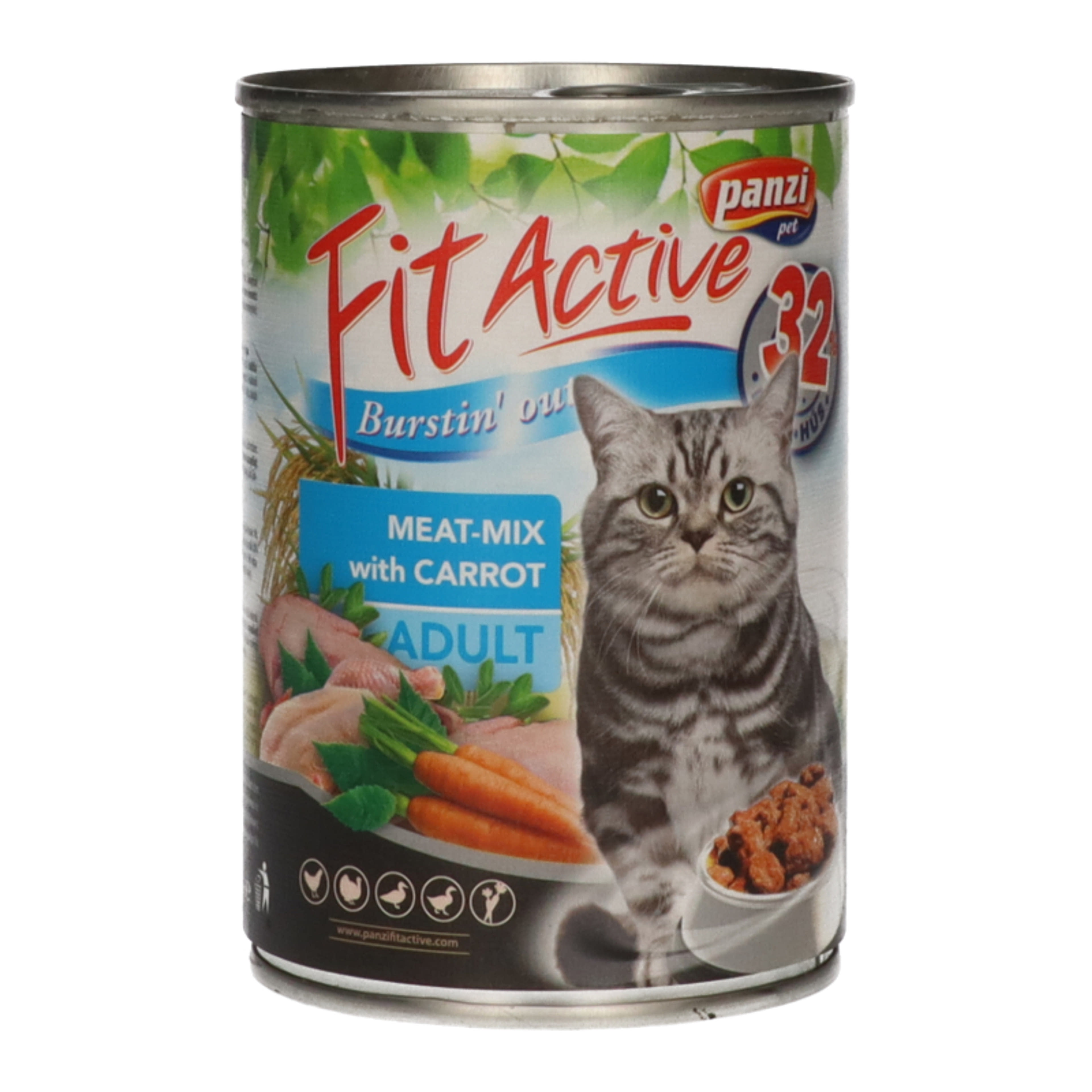 FitActive Meat Mix konzerv macskáknak - 415 g