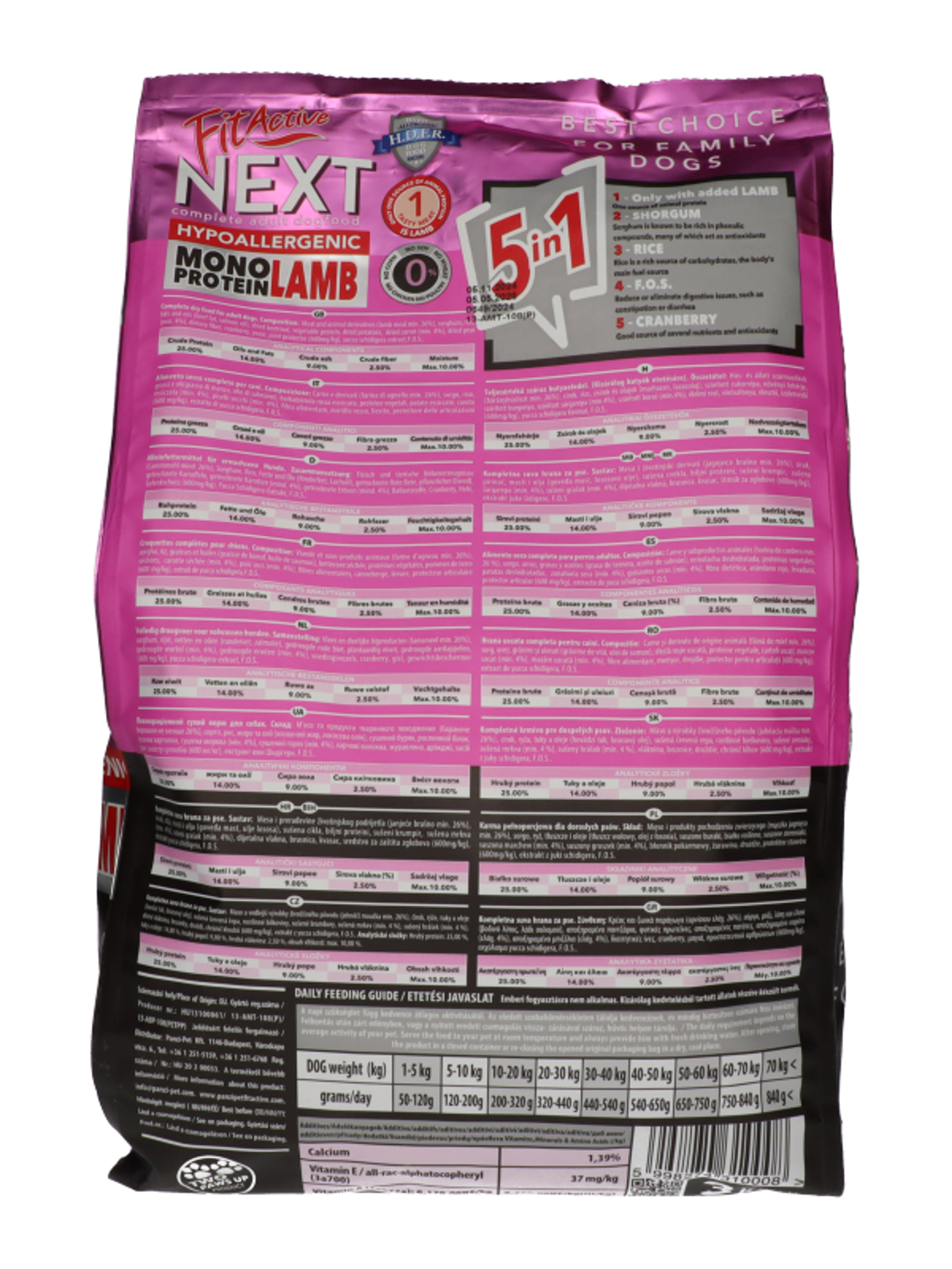FitActive Next bárány szárazeledel kutyák számára - 3 kg-2