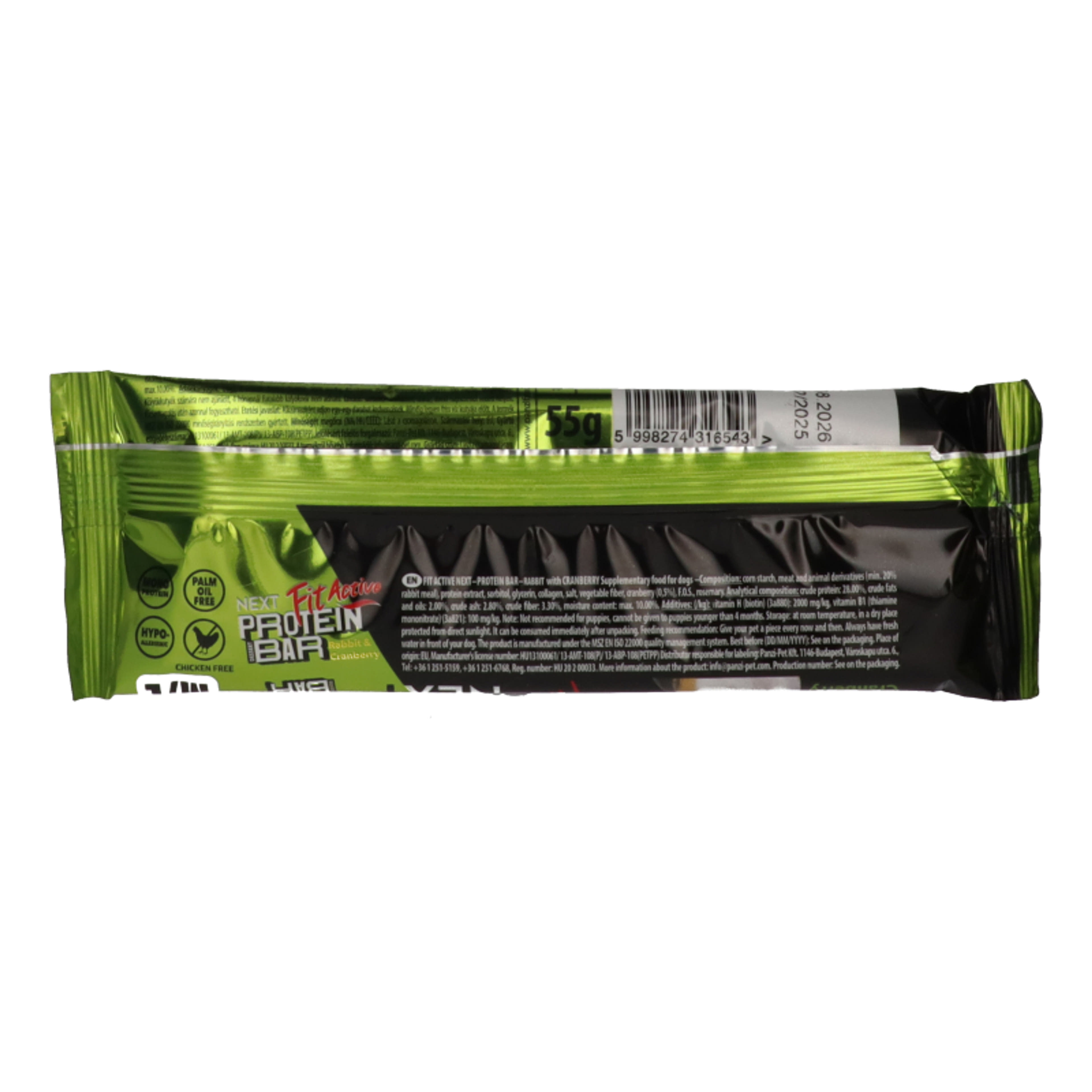 Fitactive Next nyúl & áfonya protein szelet - 55 g-2