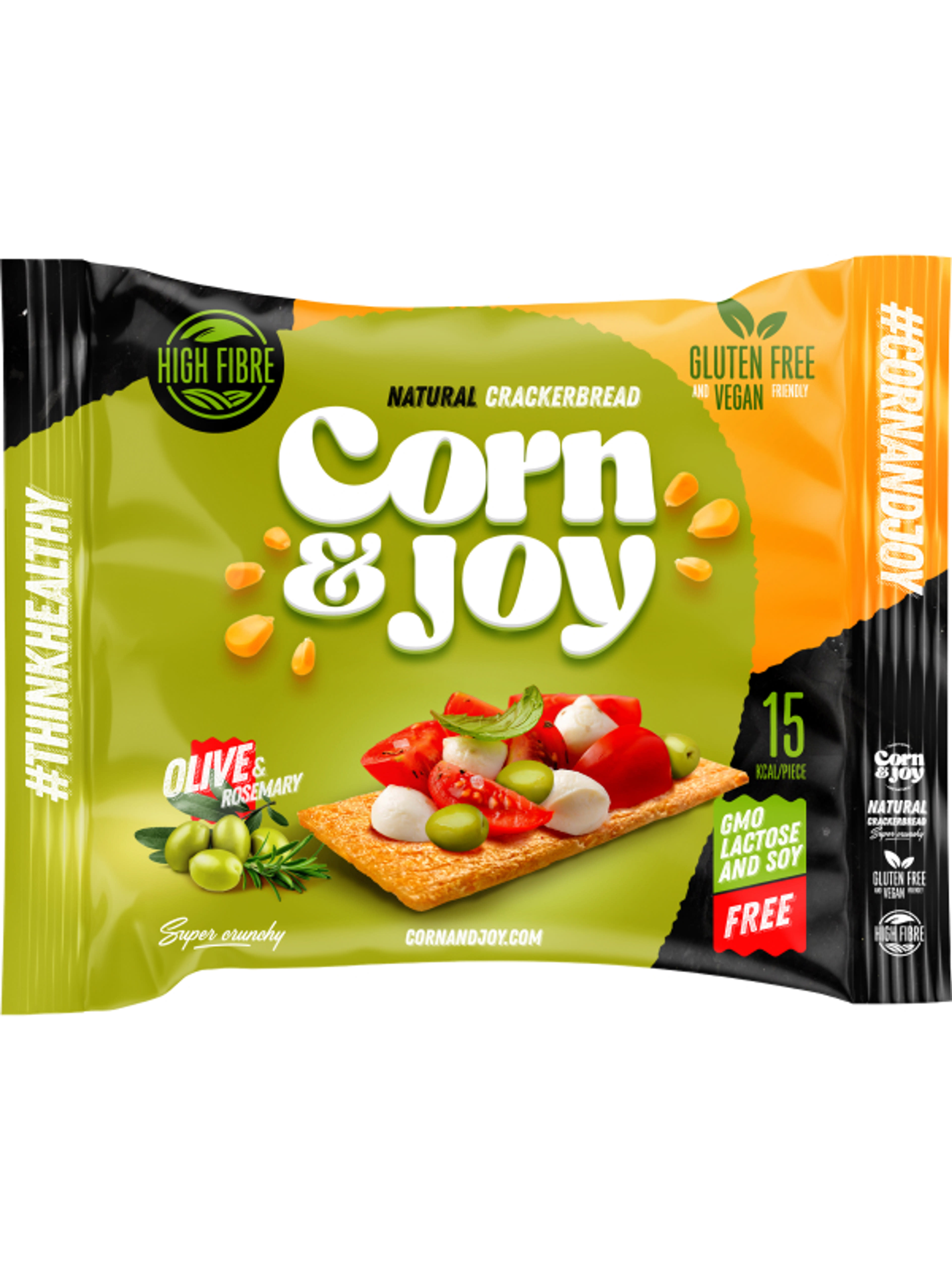Corn&Joy extrudált kenyér rozmaring és olívaolaj ízesítéssel - 80 g-2