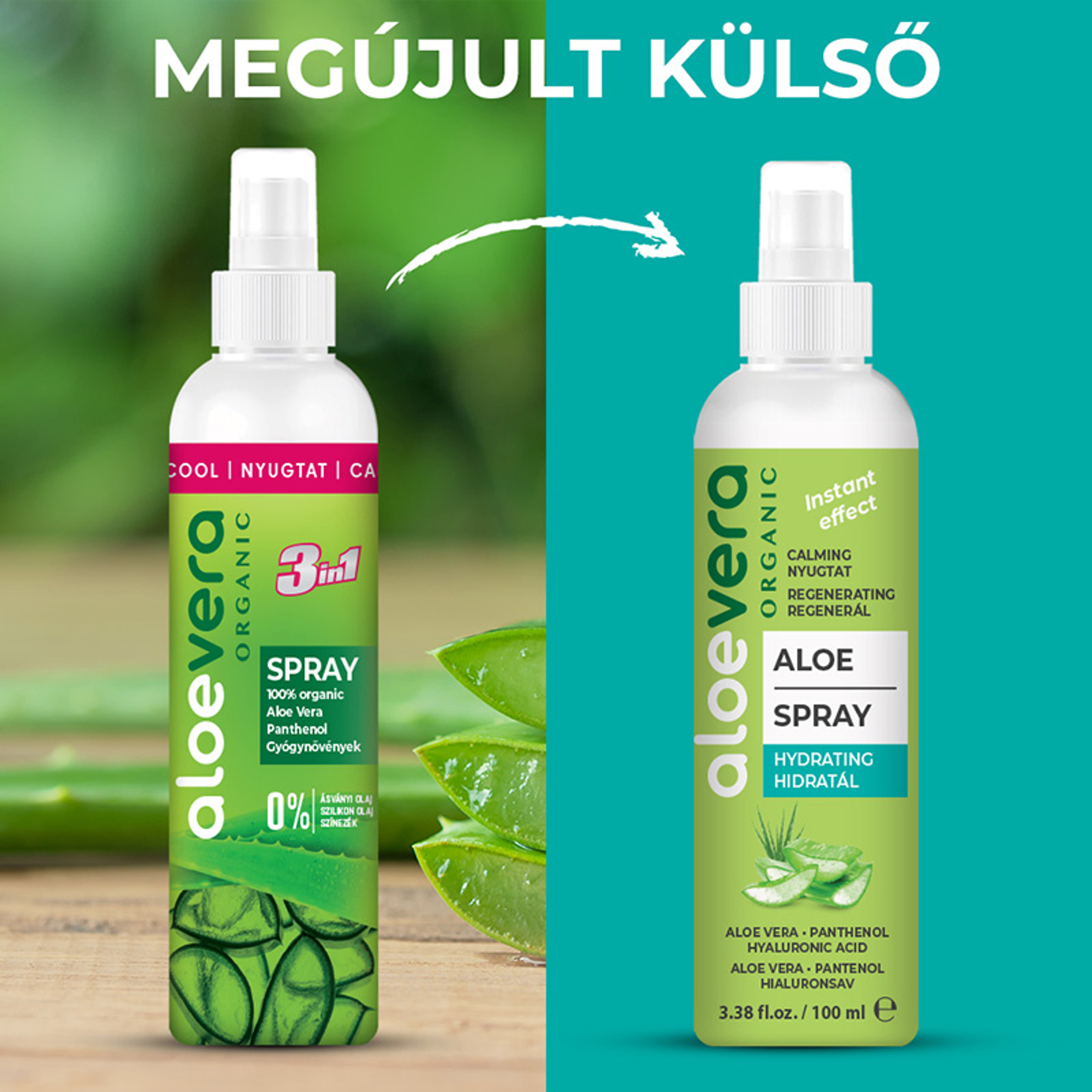 Aloe Vera Organic bőrápoló spray - 100 ml-3