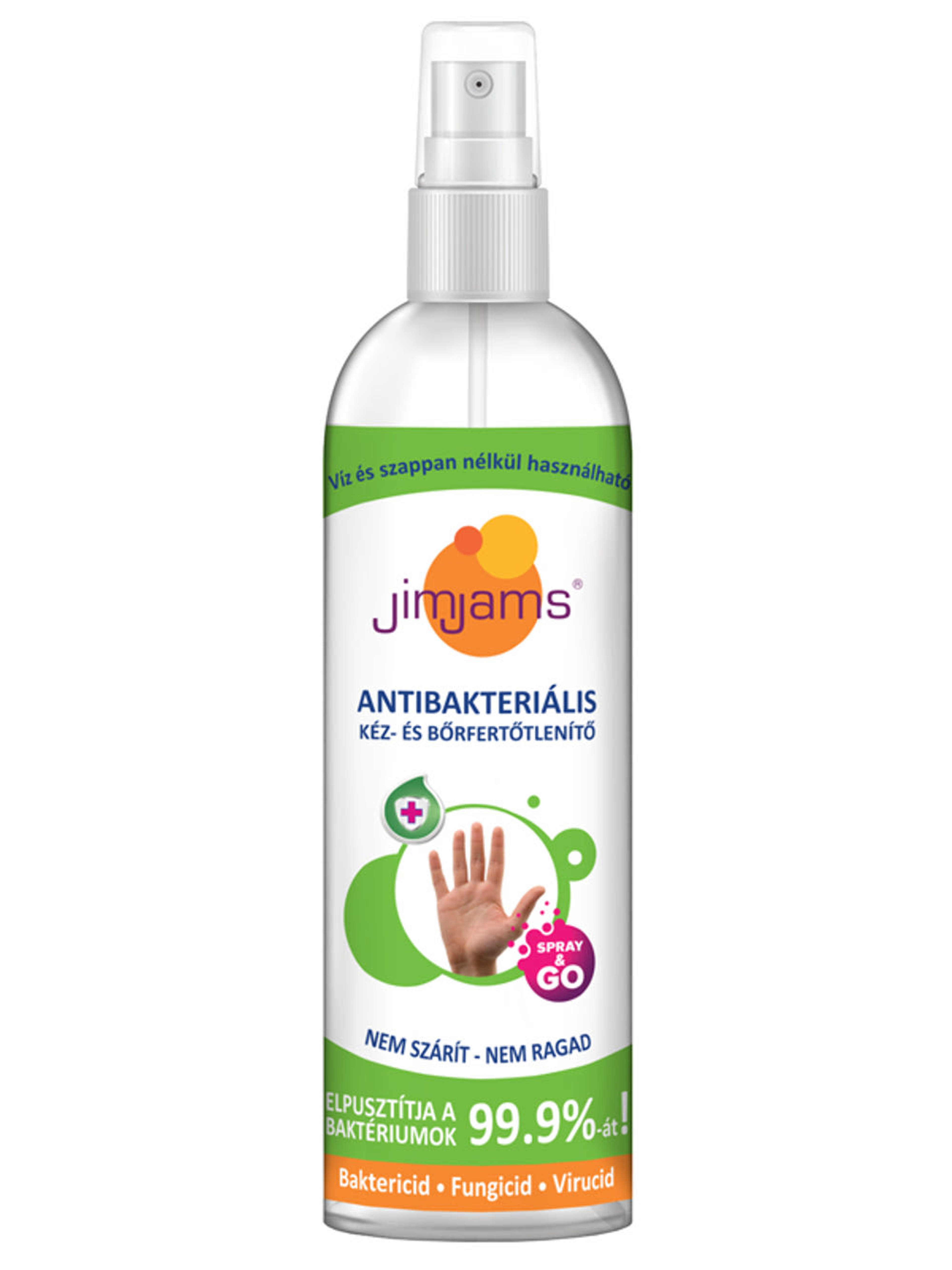 JimJams Antibakteriális kéz és bőrfertőtlenítő spray - 250 ml