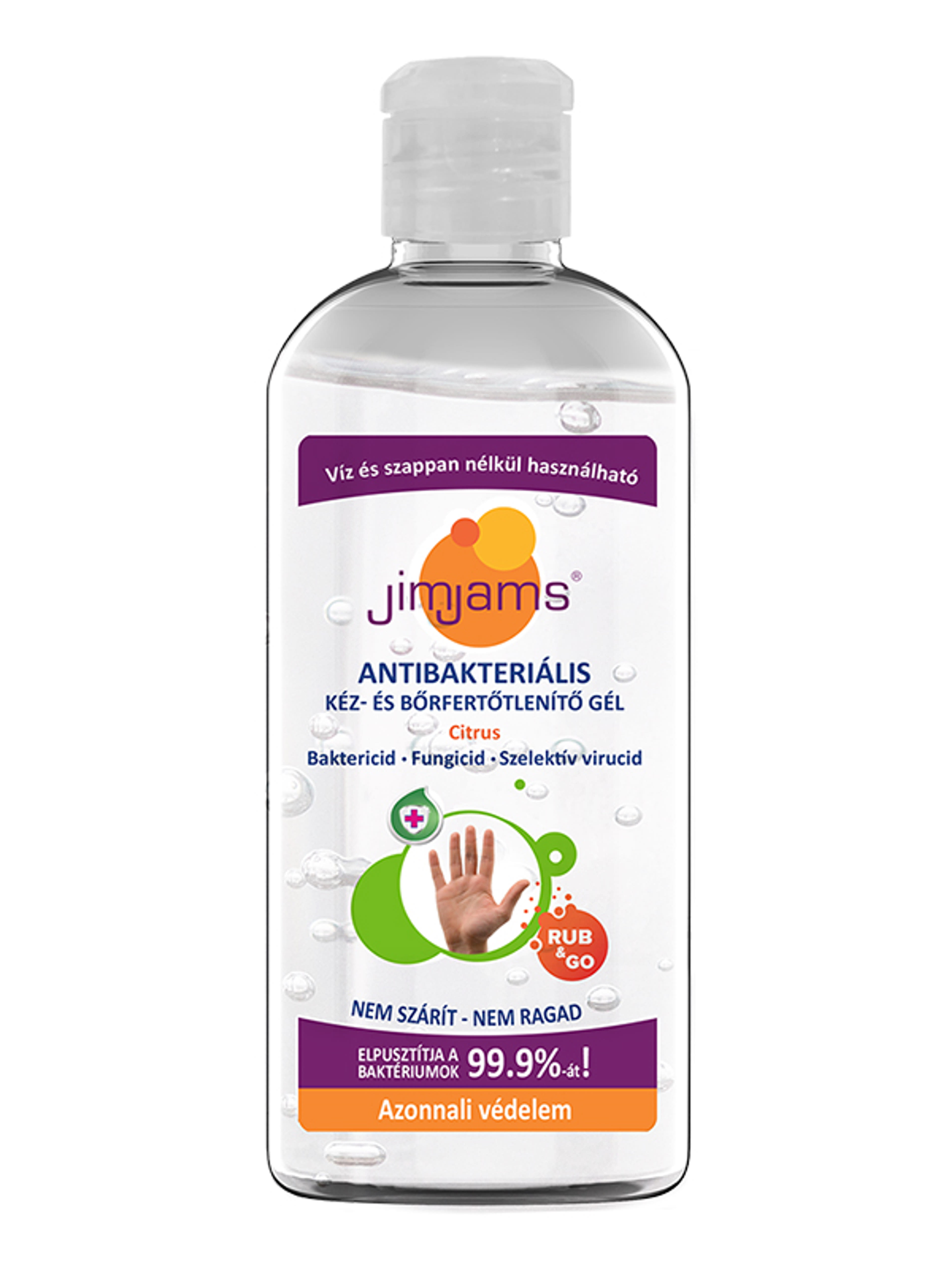 JimJams antibakteriális kéz- és bőrfertőtlenítő gél - 100 ml