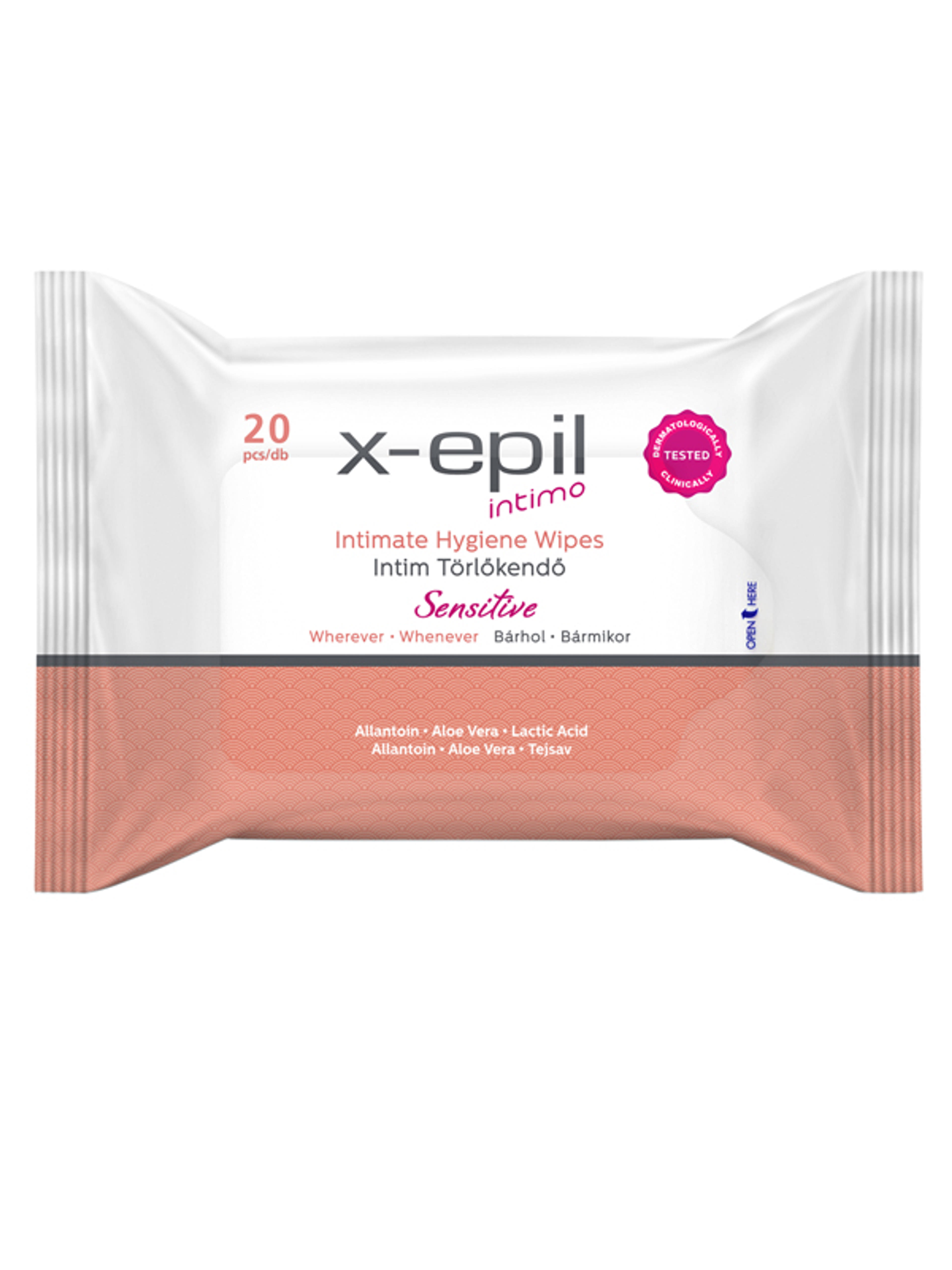 X-epil intim törlőkendő intimo sensitive - 20 db-1