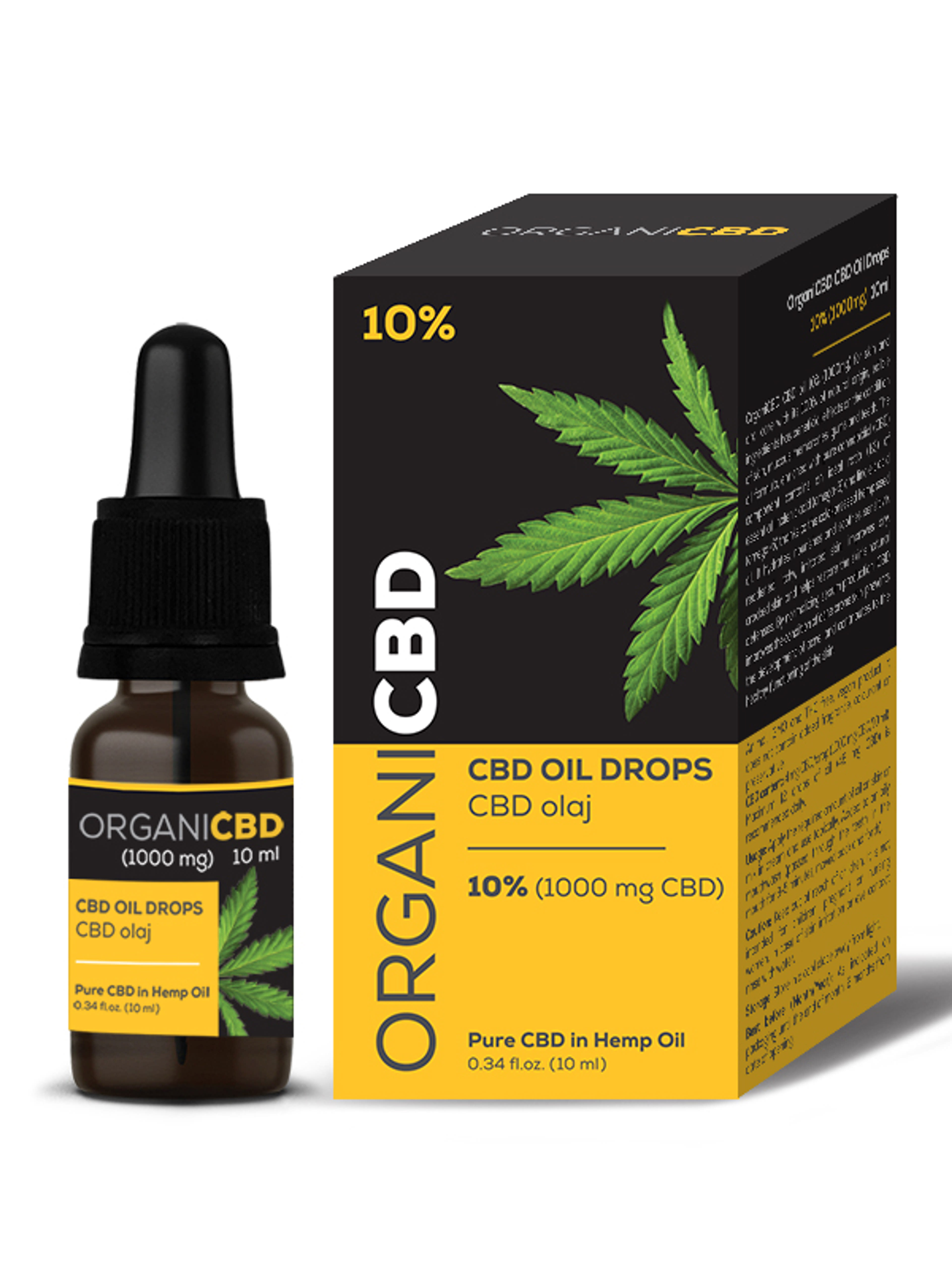 OrganiCBD CBD olaj 10% (1000mg) - 10 ml-2