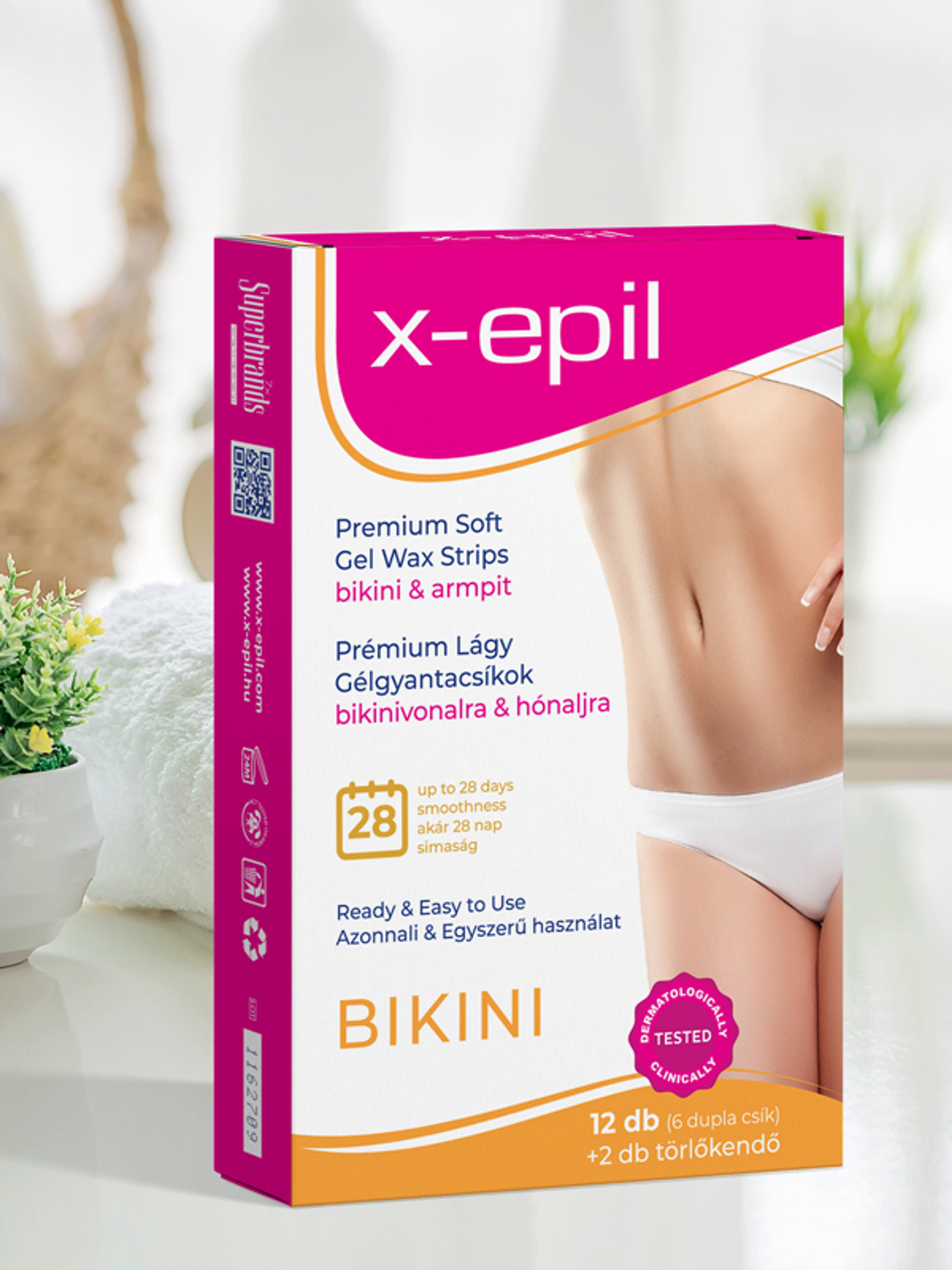 X-Epil Premium Soft gélgyantacsík bikini-hónalj - 12 db-3