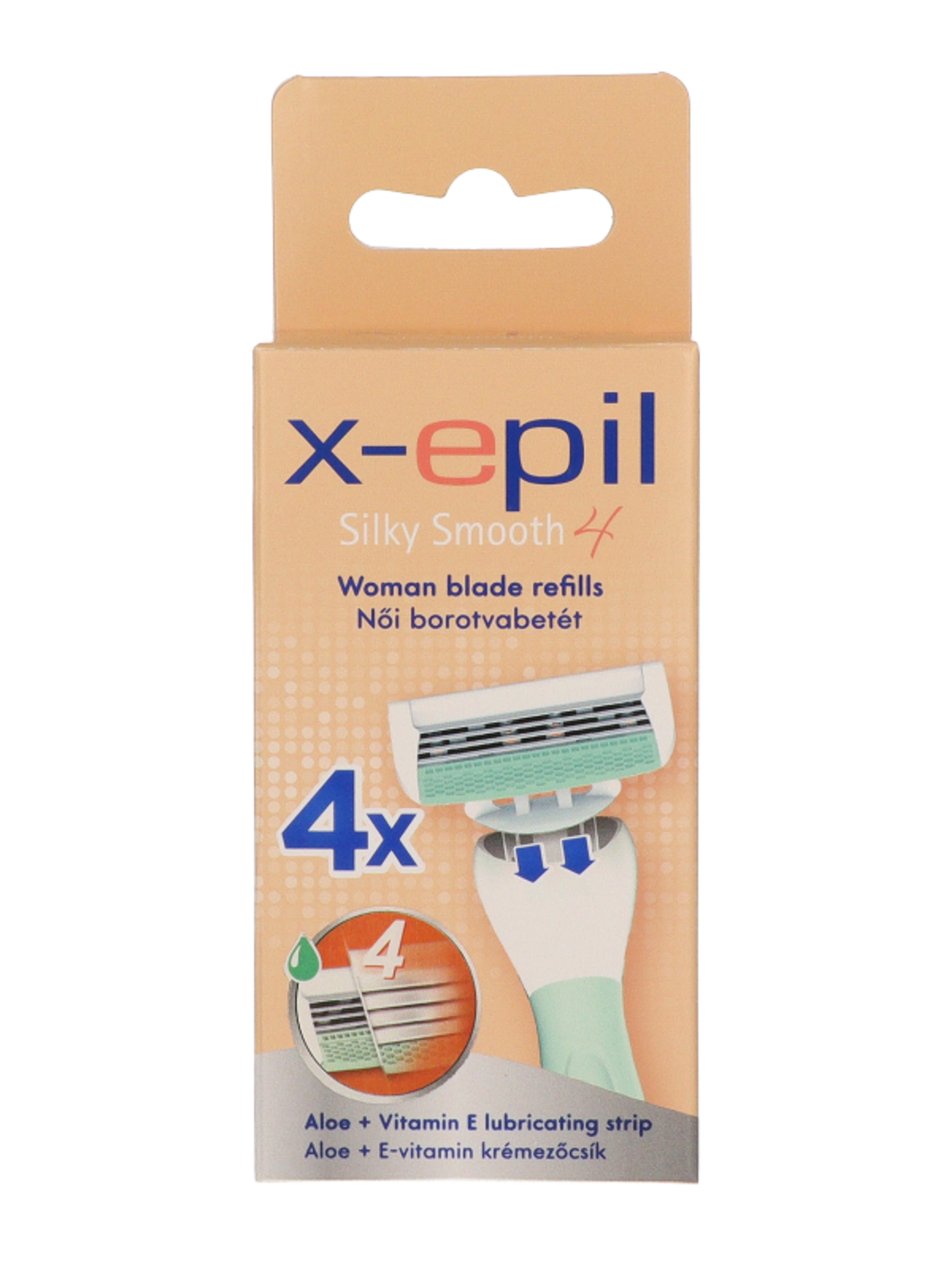 X-Epil női borotvabetét 4 pengés - 4 db