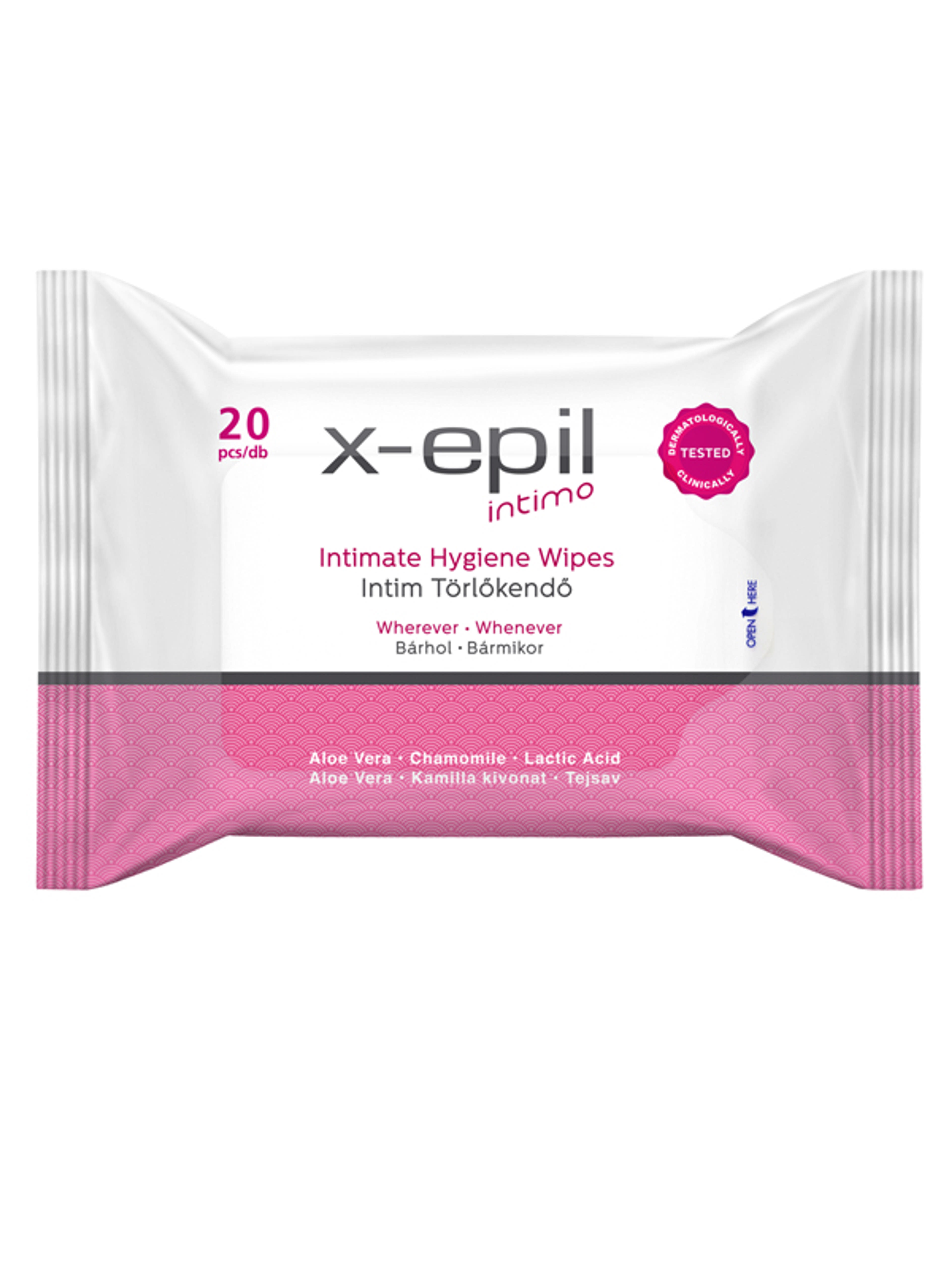 X-Epil Intimo intim törlőkendő - 20 db