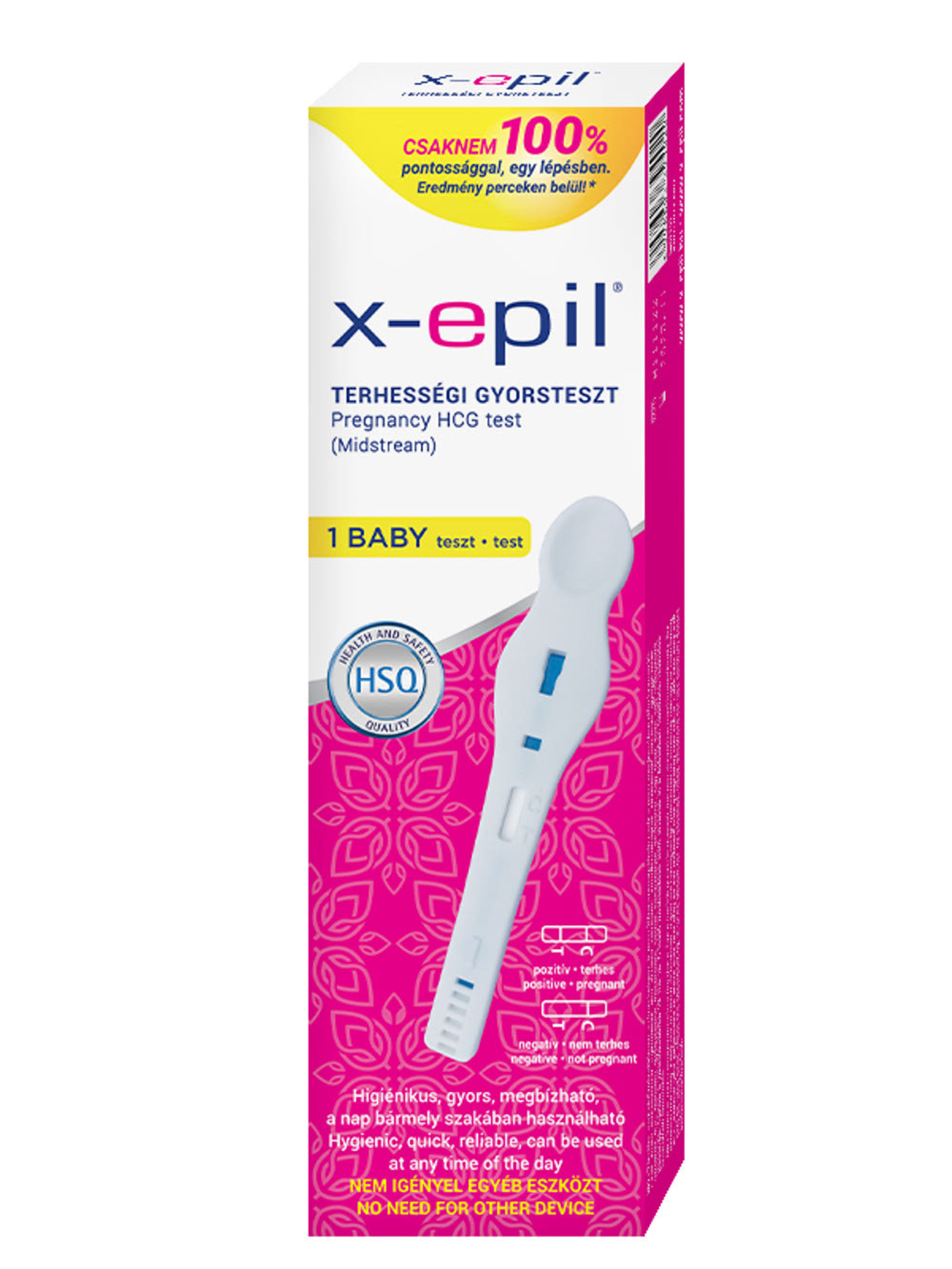 X-Epil terhességi gyorsteszt pen - 1 db