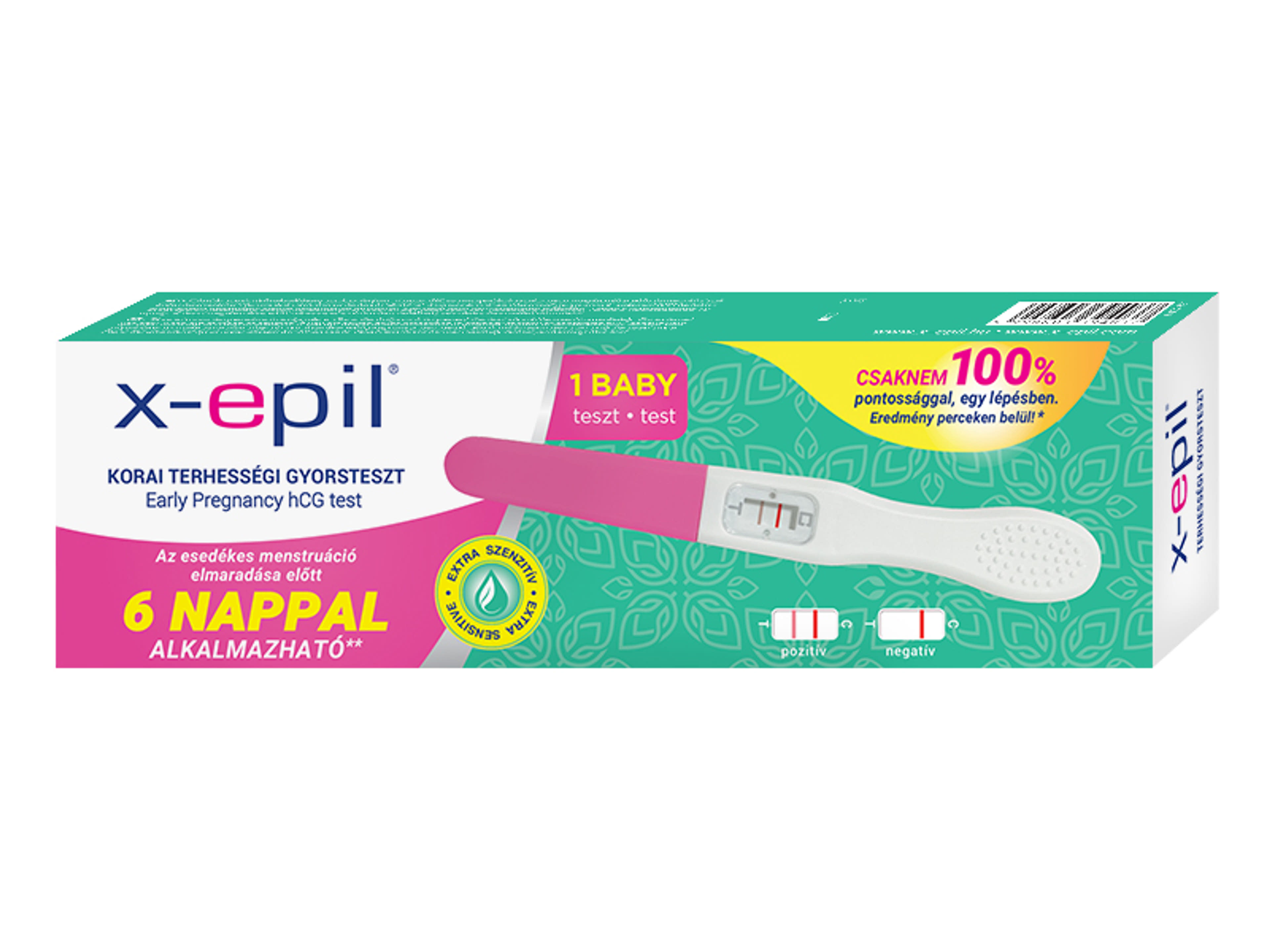 X-Epil korai terhességi gyorsteszt - 1 db-3