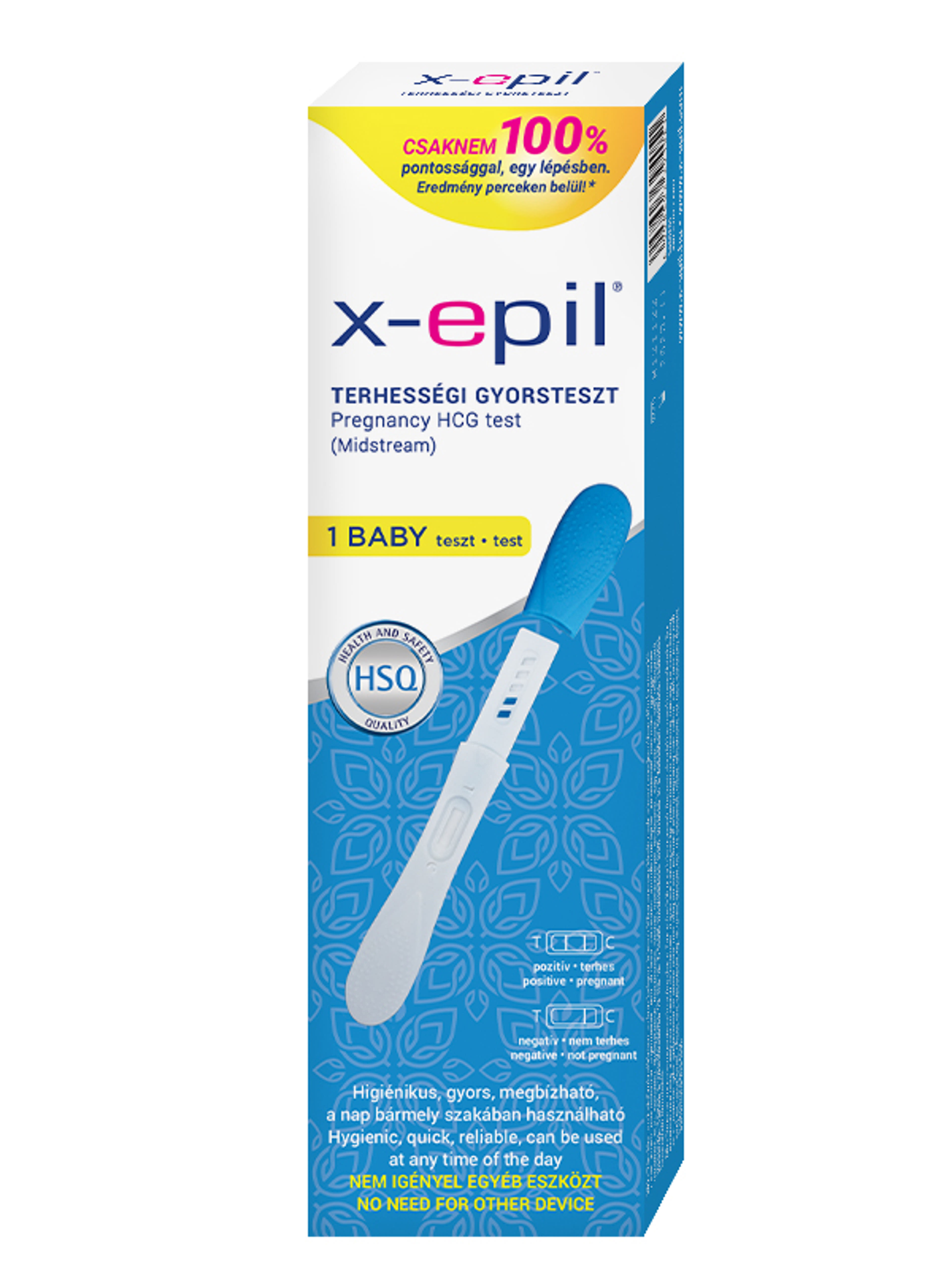 X-Epil terhességi gyorsteszt pen exkluzív - 1 db-1