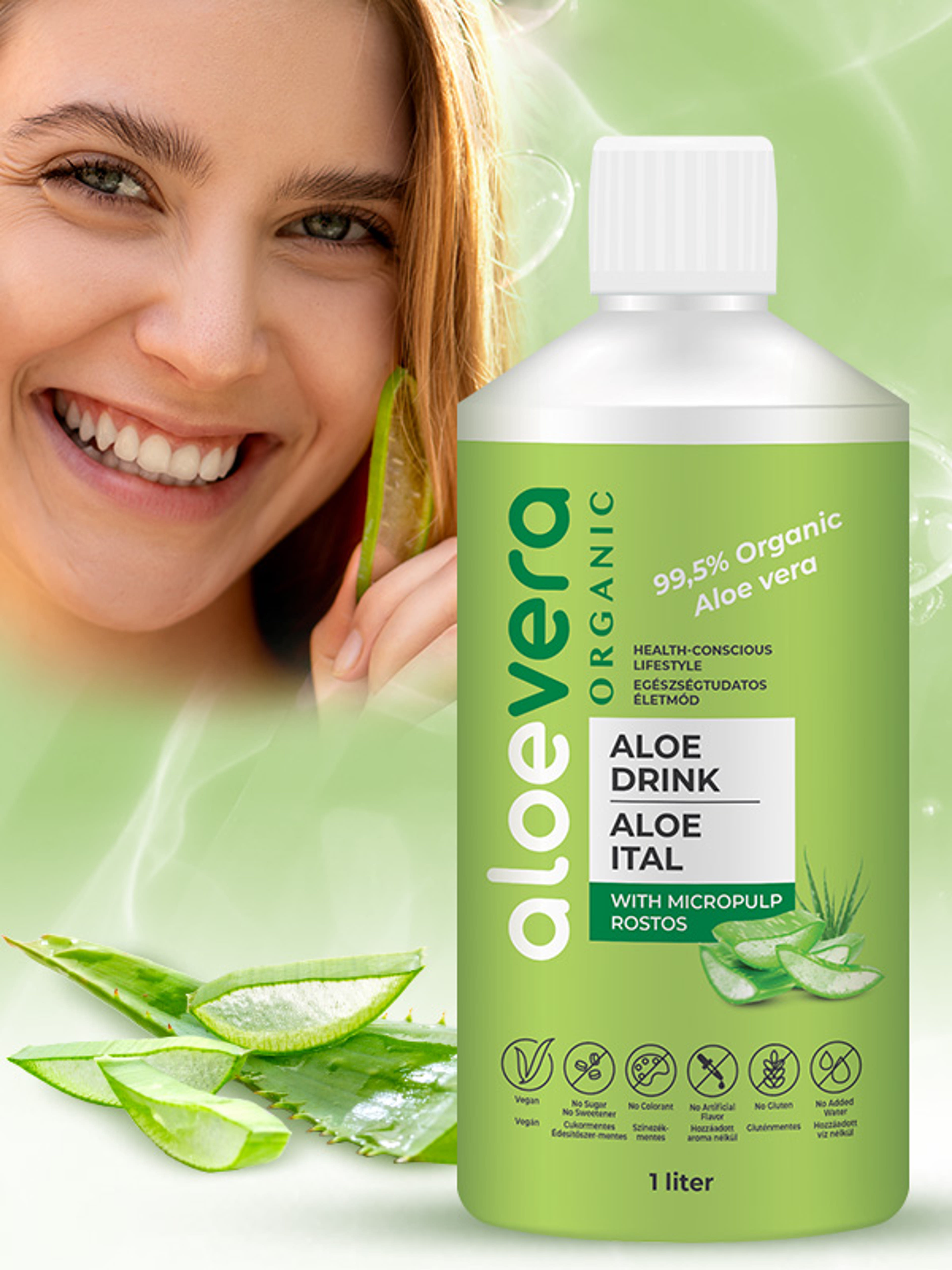 Aloe Vera Organic ital rostos - 1000 ml-3