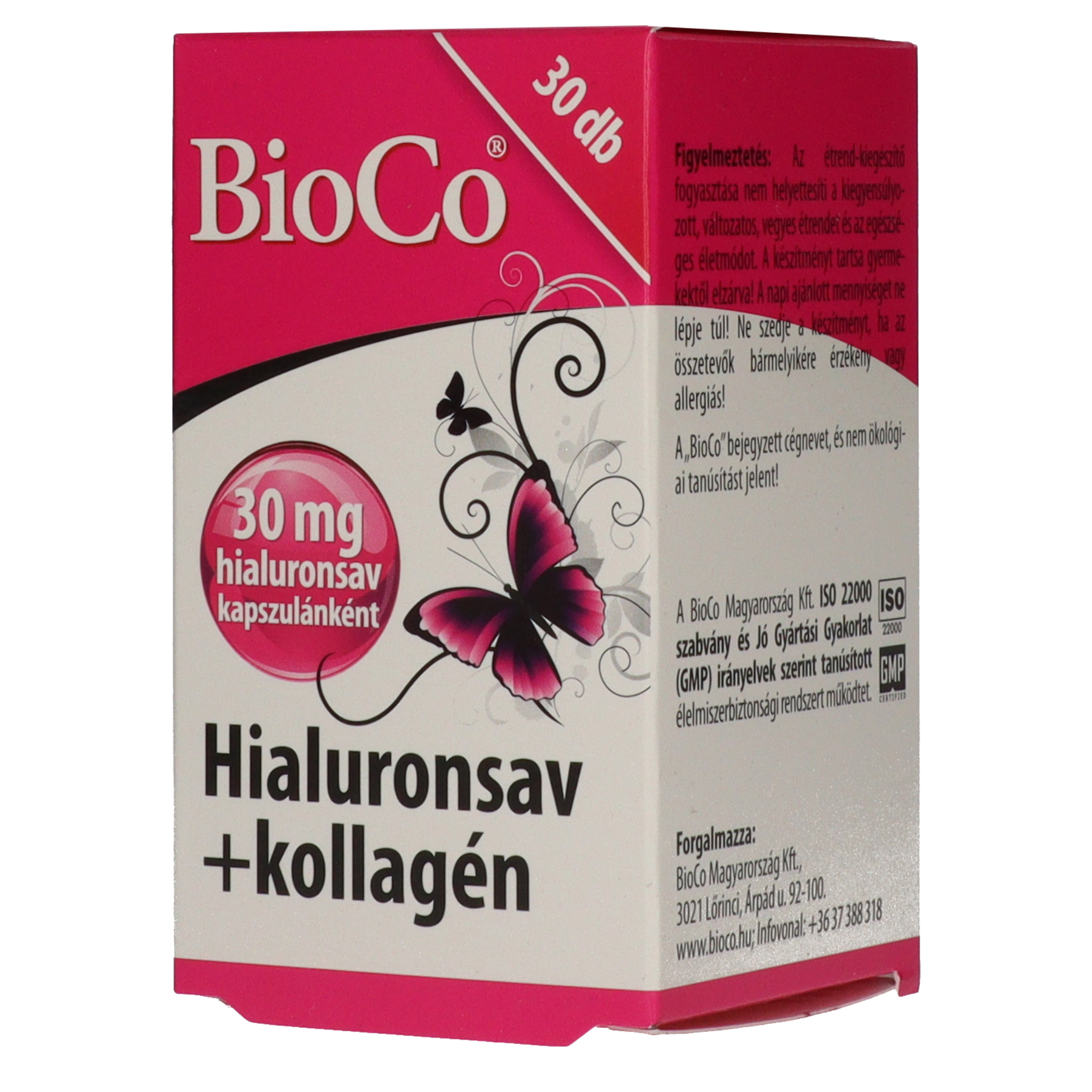 Bioco Hialuronsav+Kollagén étrendkiegészítő tabletta - 30 db-6