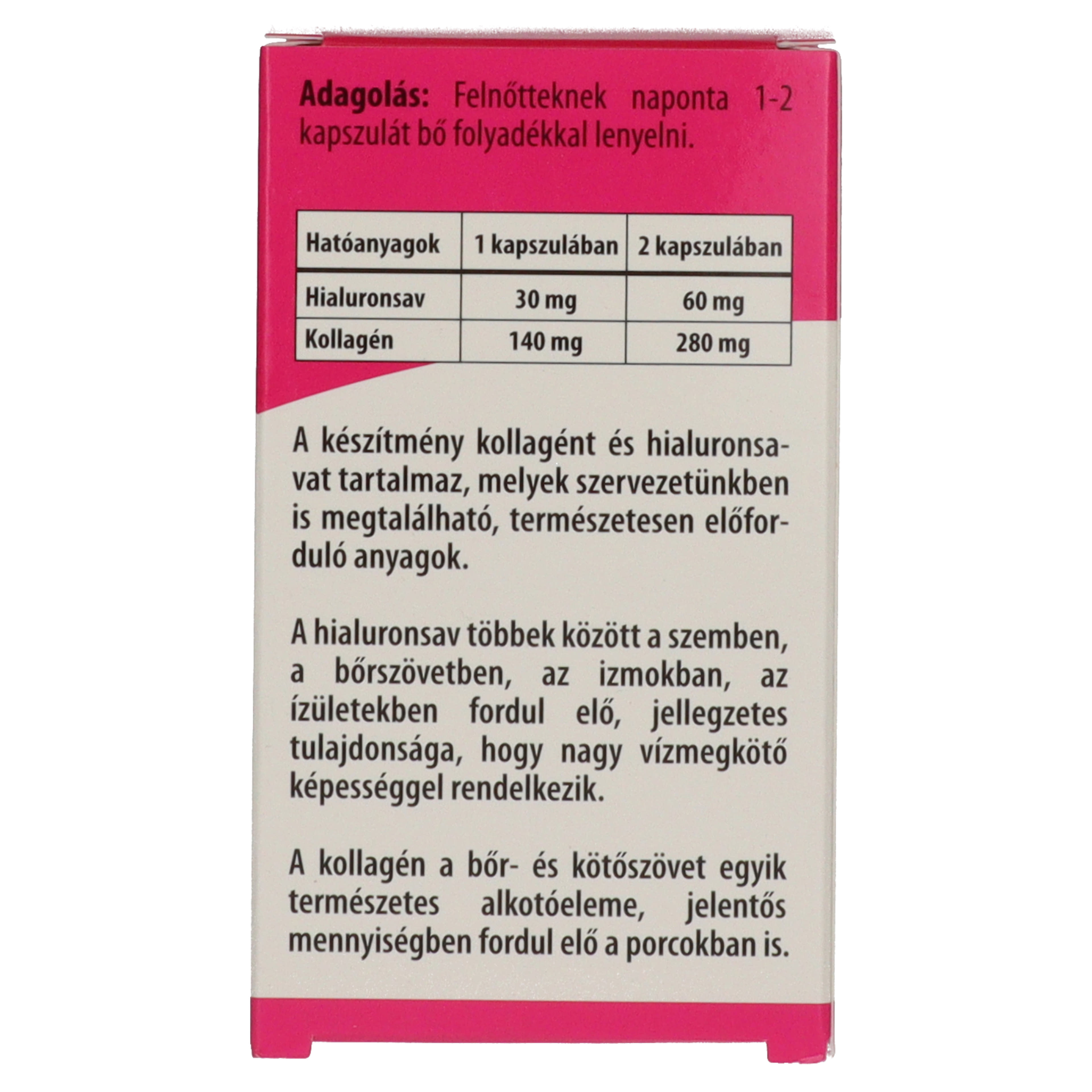 Bioco Hialuronsav+Kollagén étrendkiegészítő tabletta - 30 db-7
