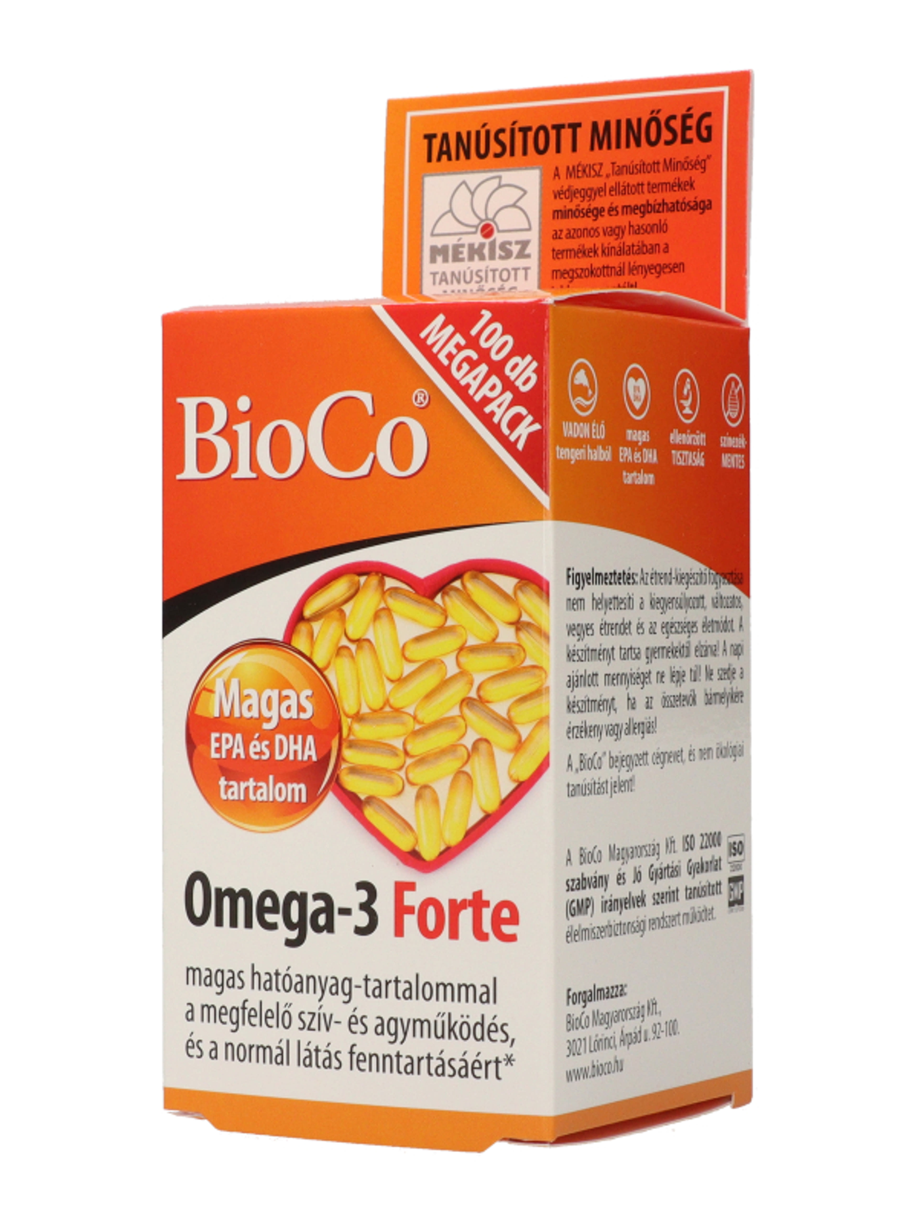 BioCo Omega-3 Forte Megapack Lágykapszula - 100 db-4