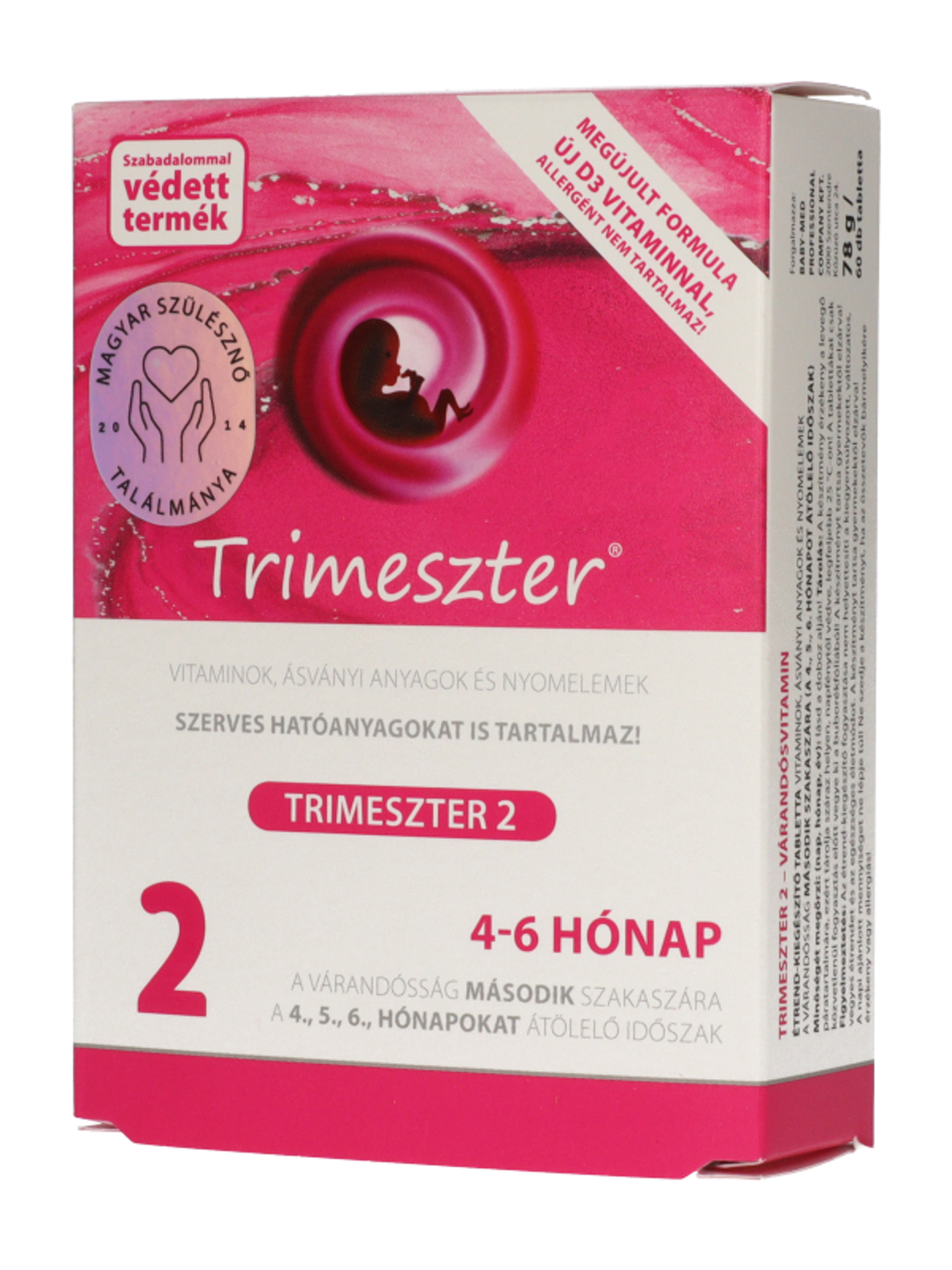 Trimeszter 2 várandós vitamin 4-6 hónap - 60 db-2