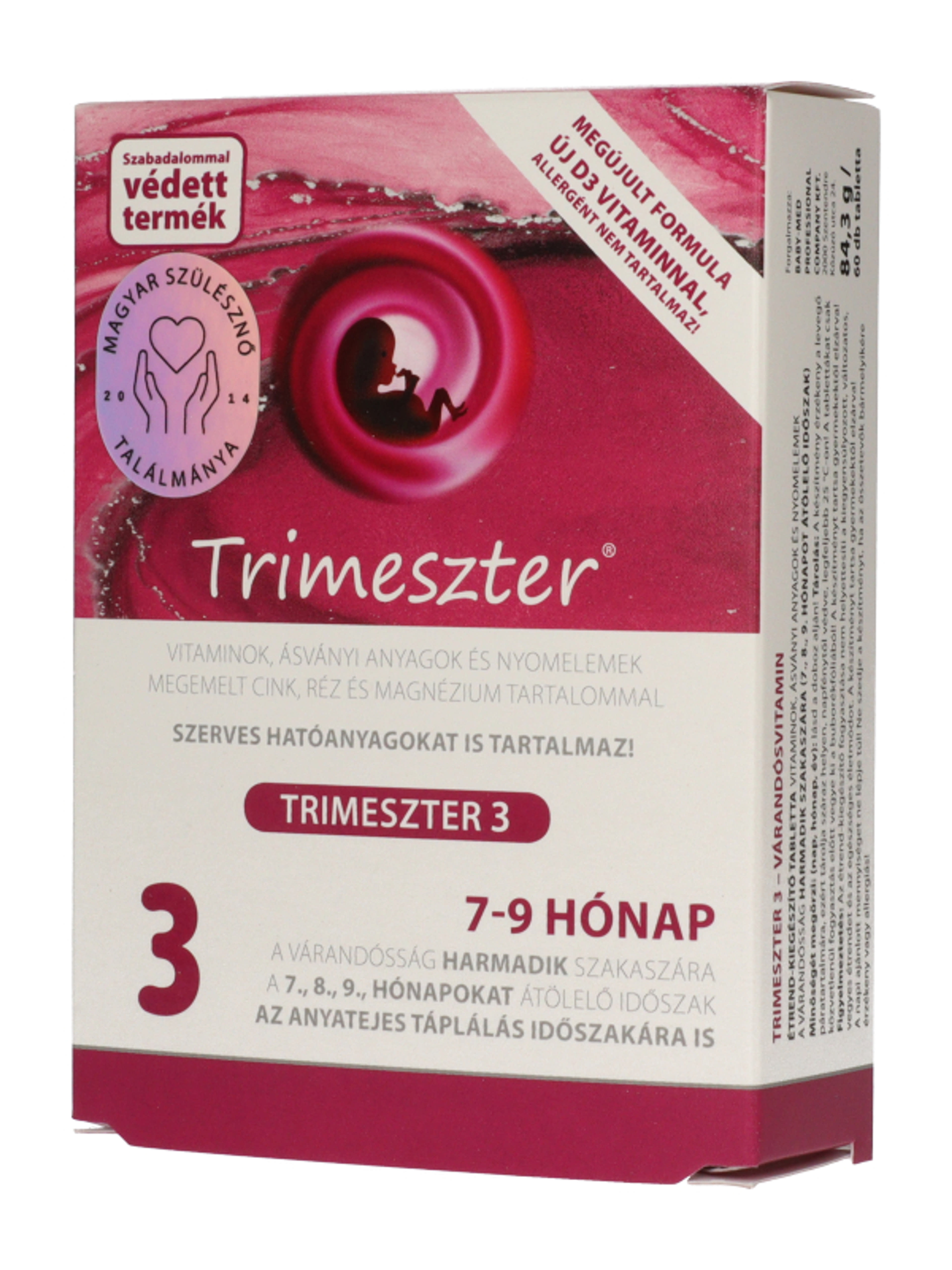 Trimeszter 3 várandós vitamin 7-9 hónap - 60 db-2