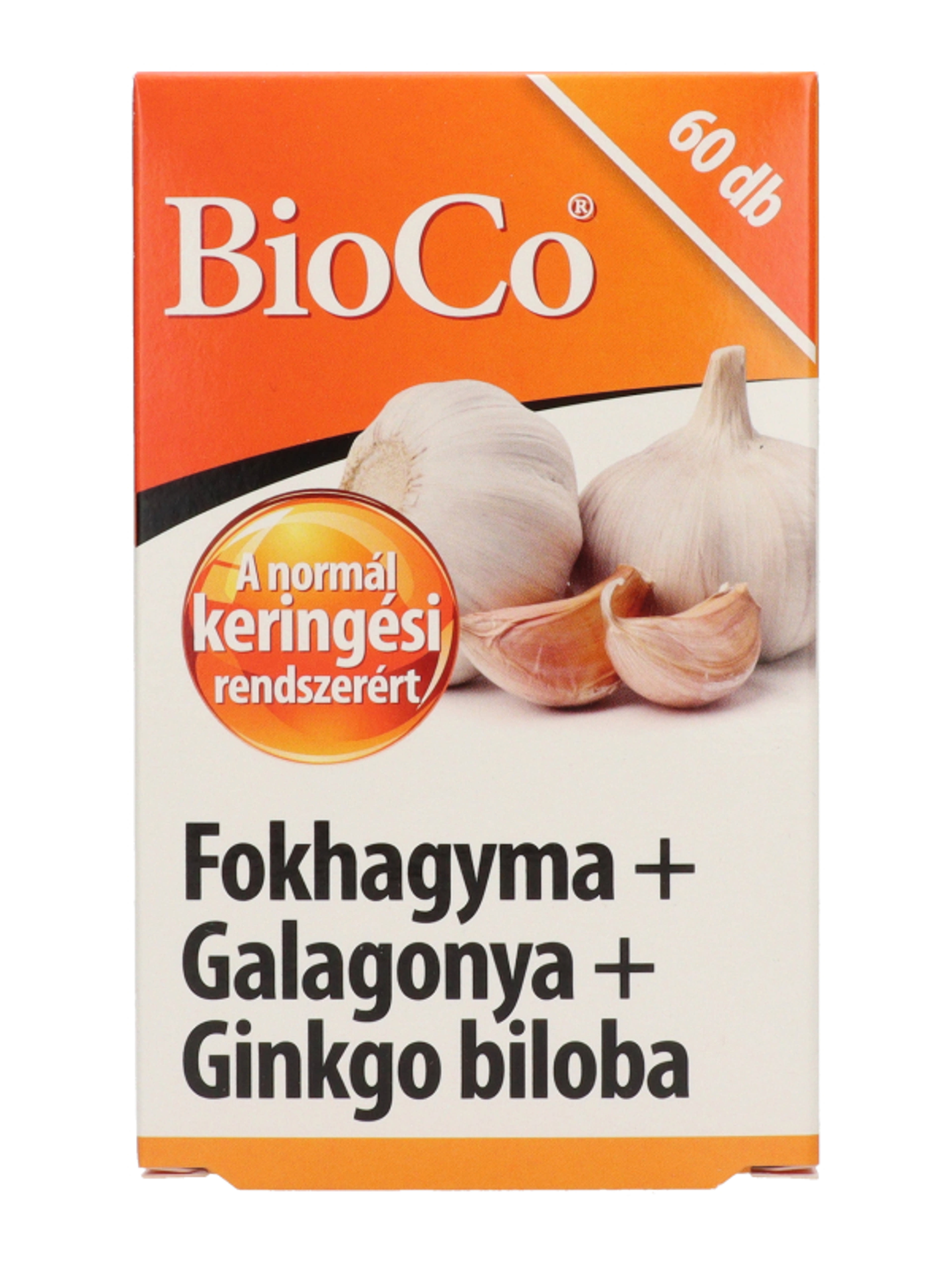 BioCo Fokhagyma+ Galagonya+ Ginko Biloba Kapszula - 60 db-3