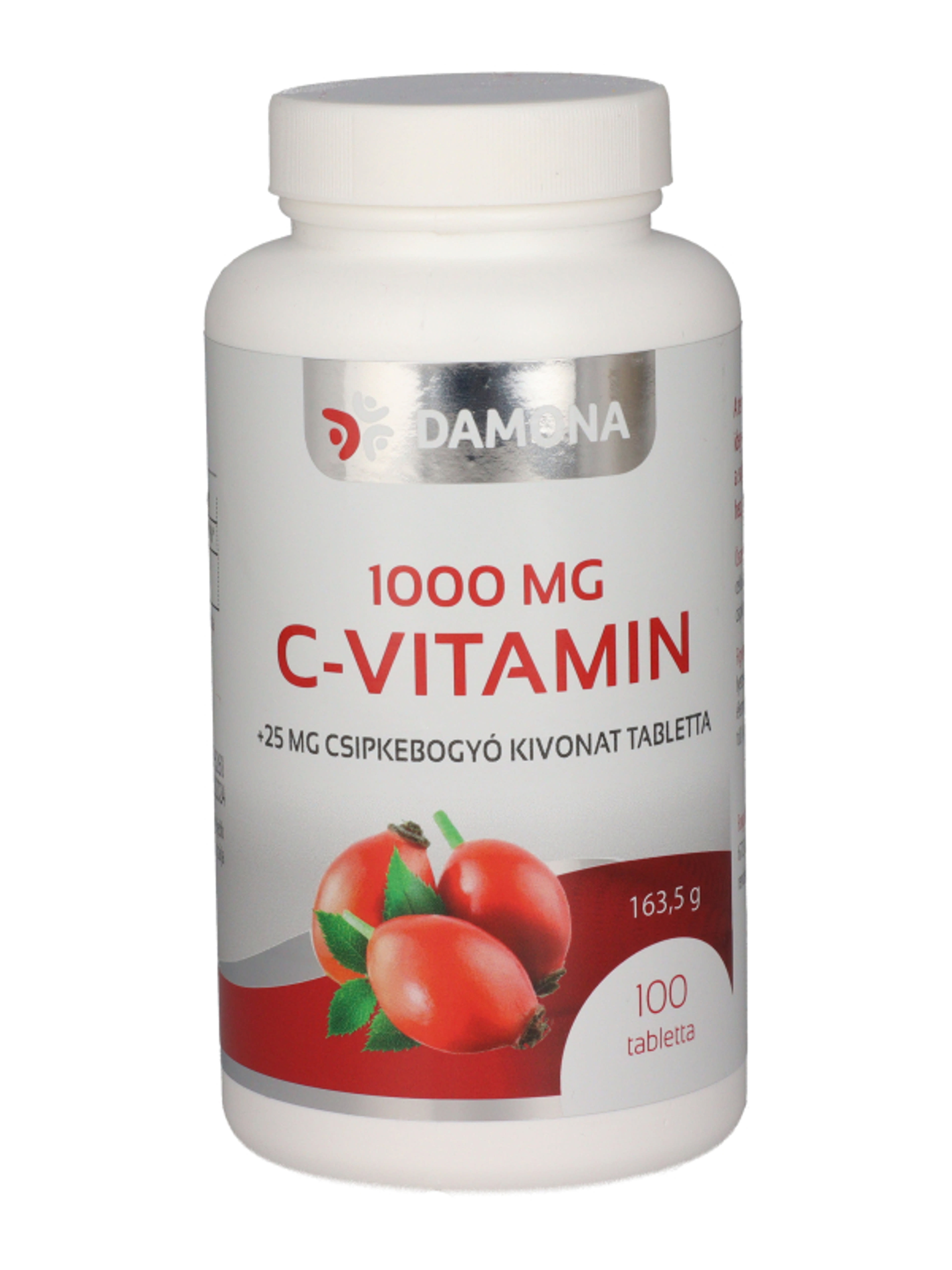 Damona C-vitamin 1000mg + csipkebogyó tabletta - 100 db