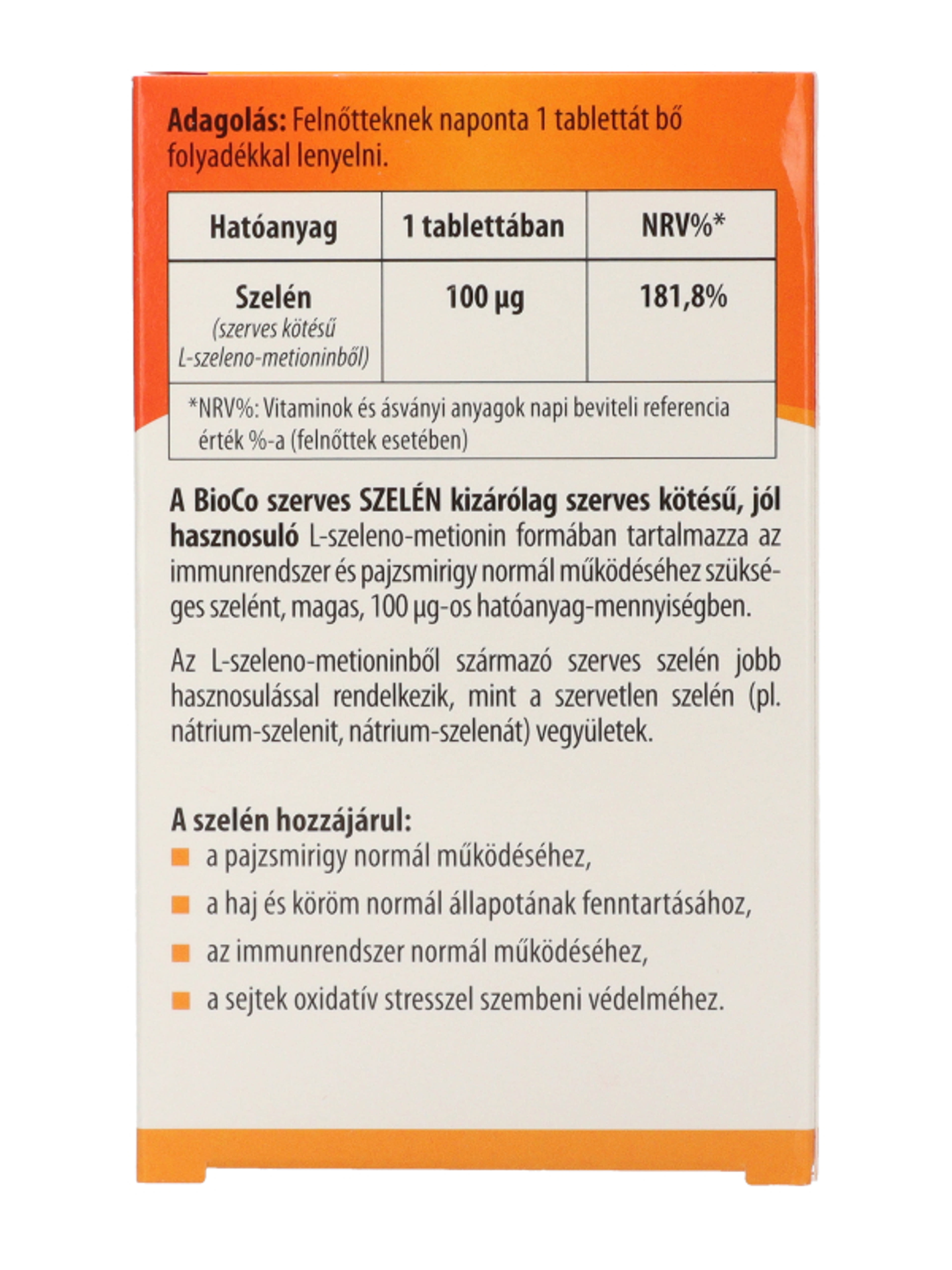Bioco szerves szelén megapack tabletta - 120 db-6