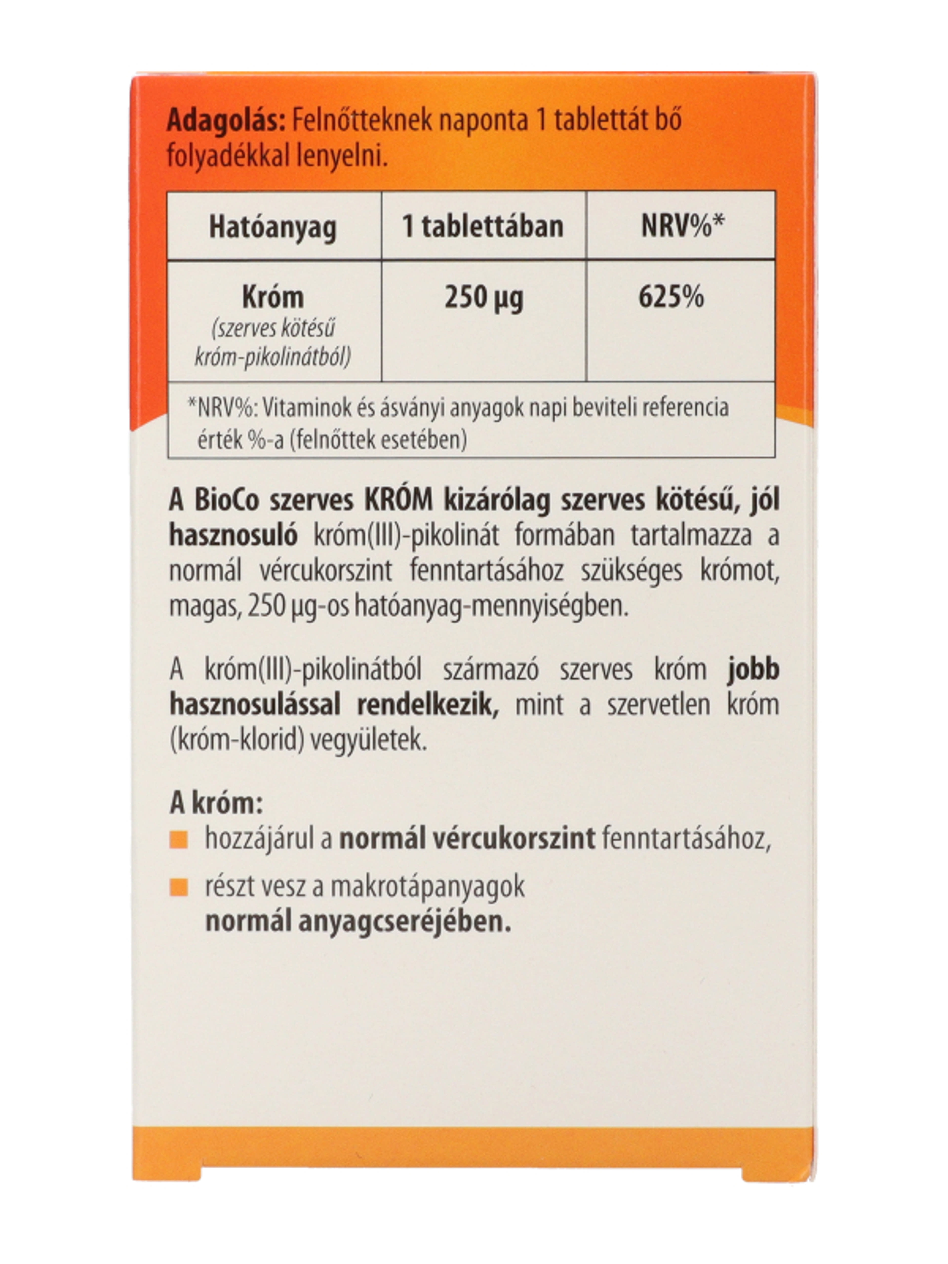 Bioco szerves króm tabletta - 60 db-6