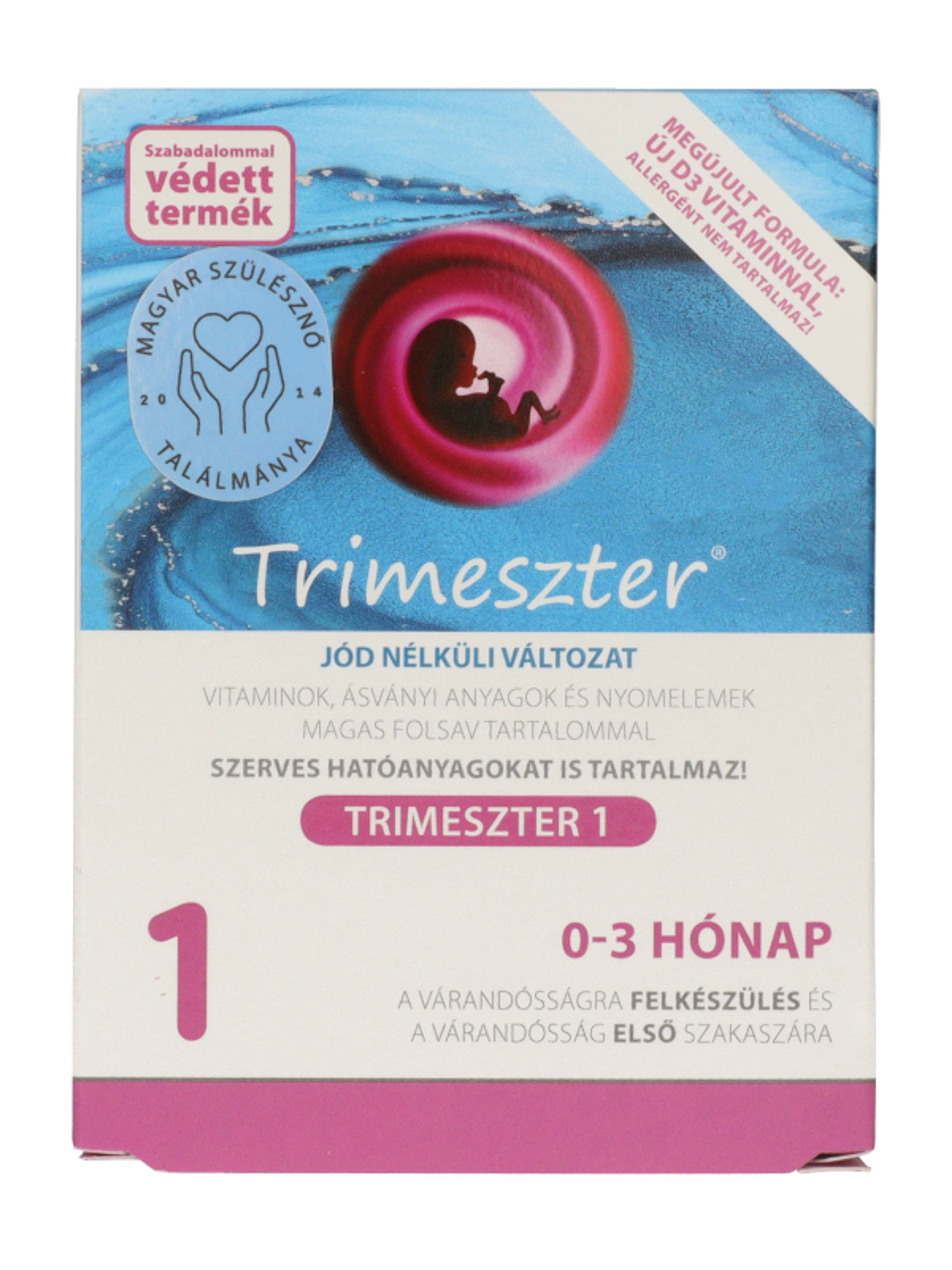 Trimeszter 1 várandós vitamin jód nélkül 0-3 hónap - 60 db-1