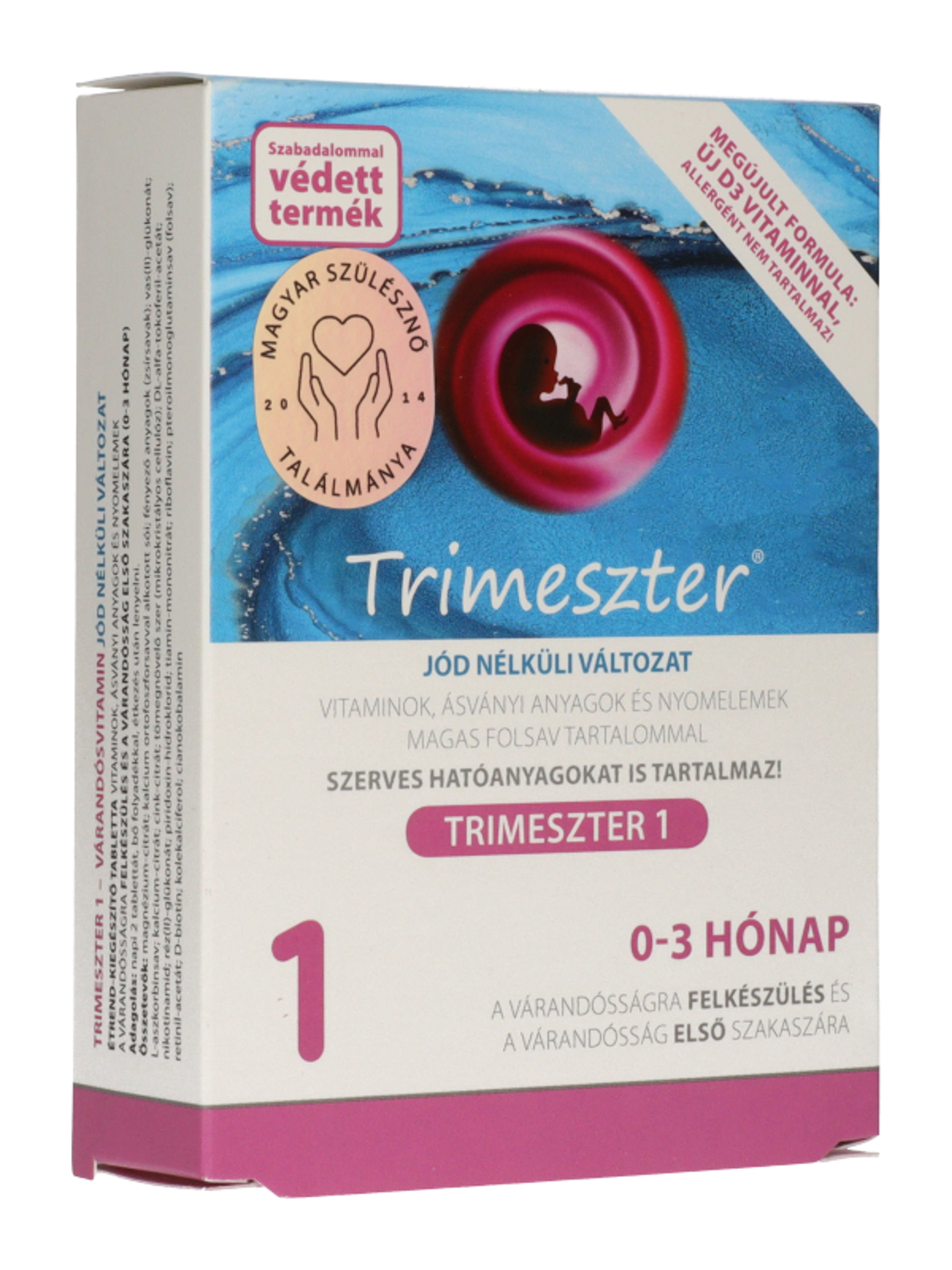 Trimeszter 1 várandós vitamin jód nélkül 0-3 hónap - 60 db-4