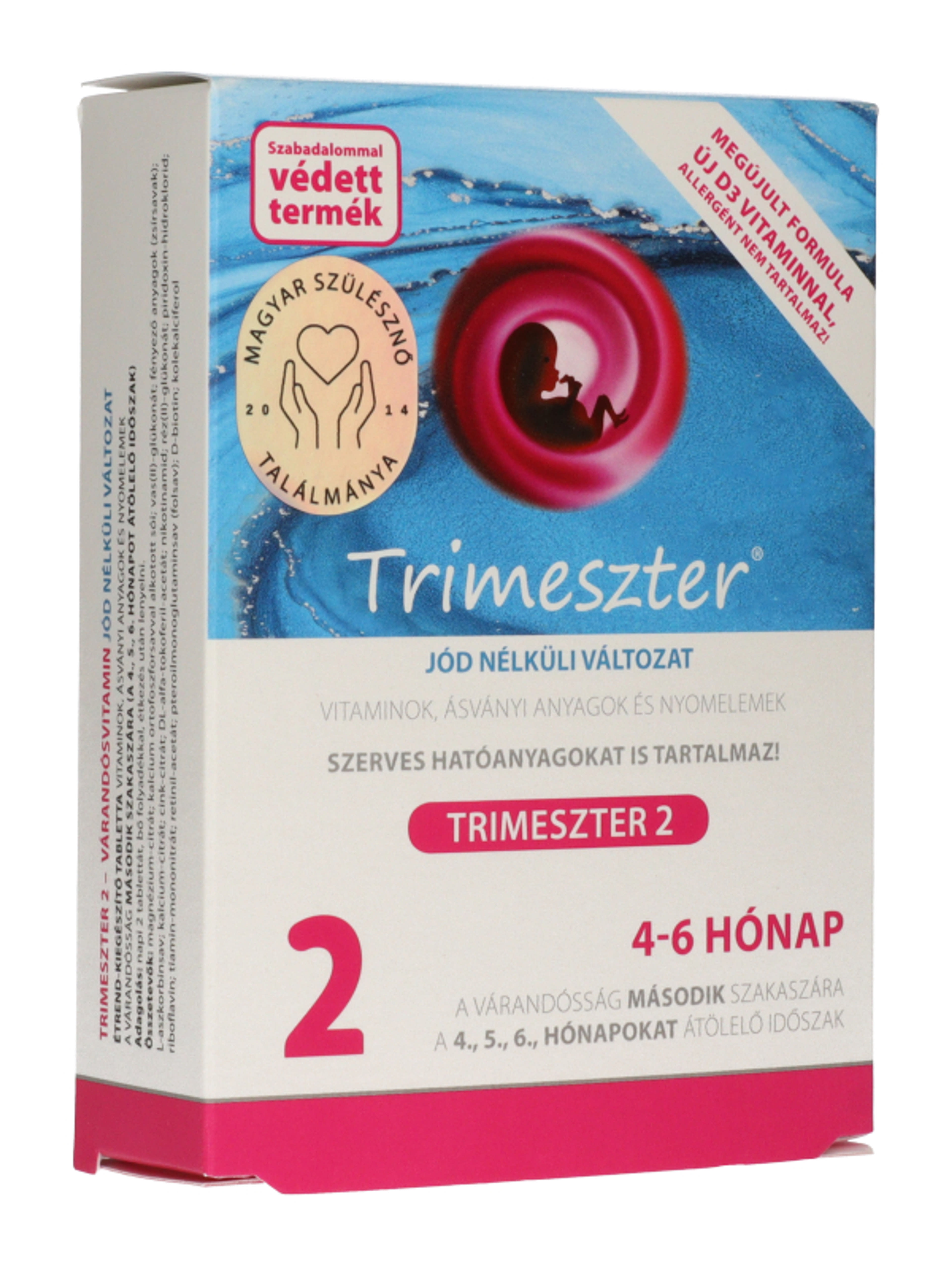 Trimeszter 1 várandós vitamin jód nélkül 4-6 hónap - 60 db-4