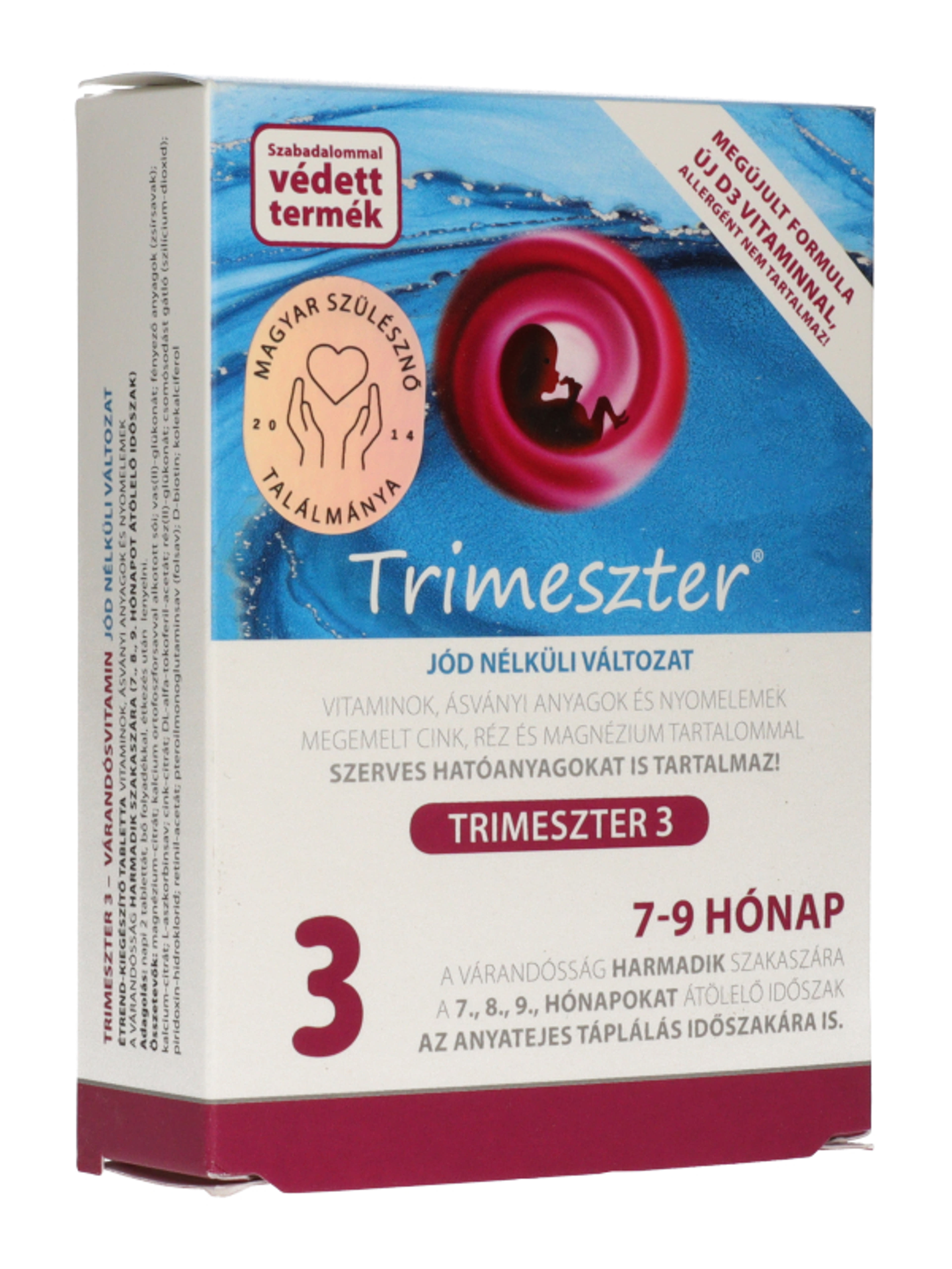 Trimeszter 3 várandós vitamin jód nélkül 7-9 hónap - 60 db-4