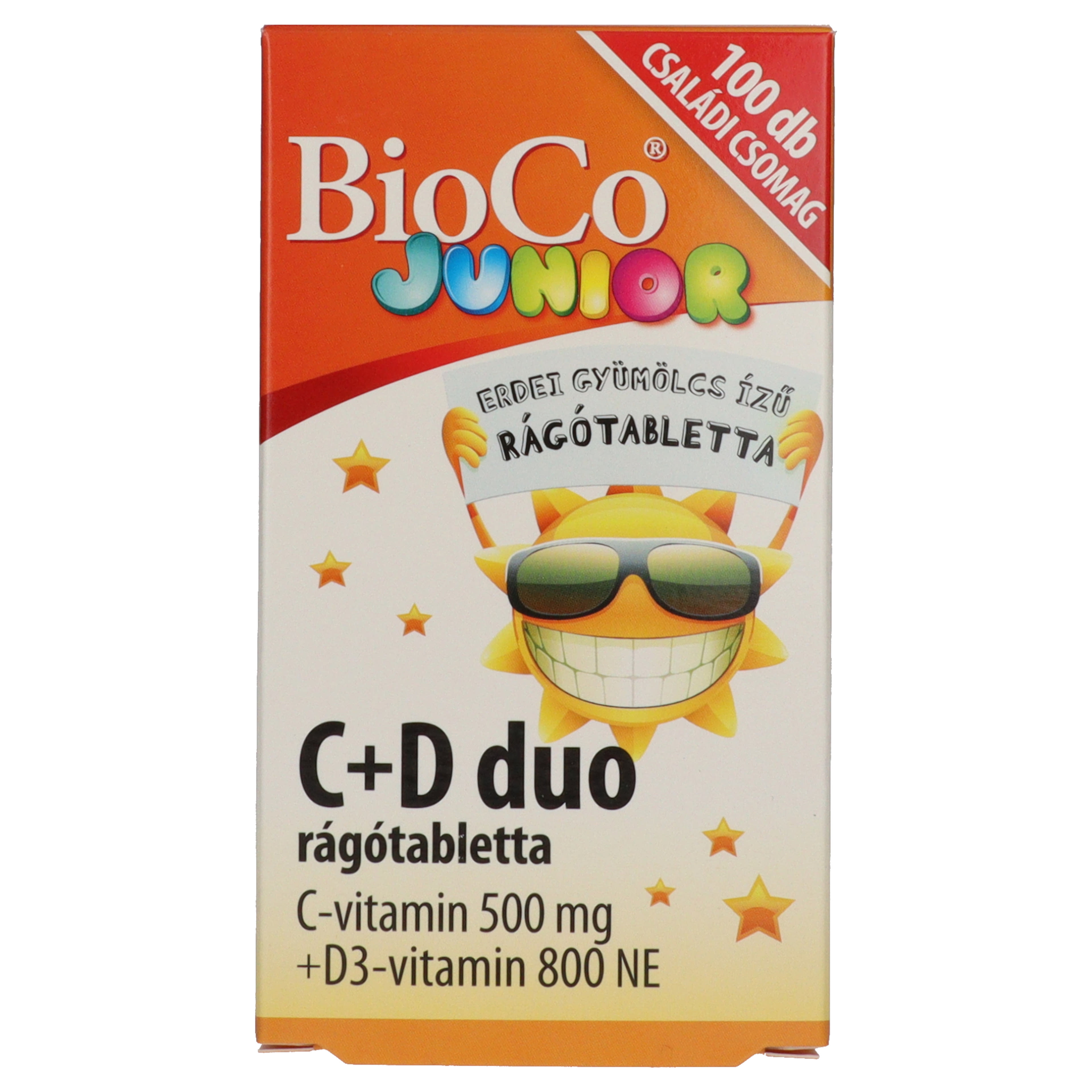 Bioco C+D duo junior étrend-kiegészítő tabletta - 100 db