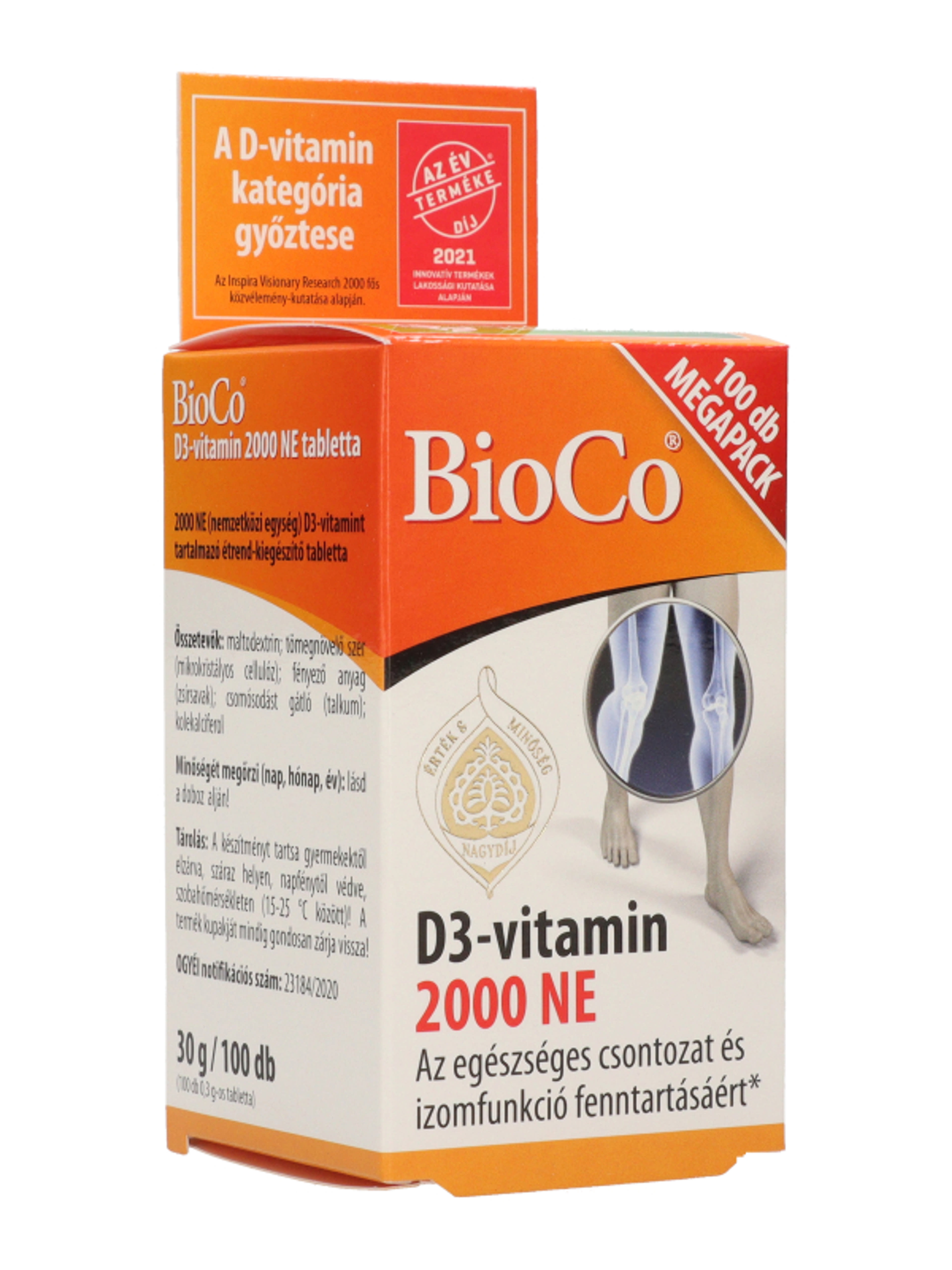 Bioco D3-vitamin 2000 Ne tabletta - 100 db-6