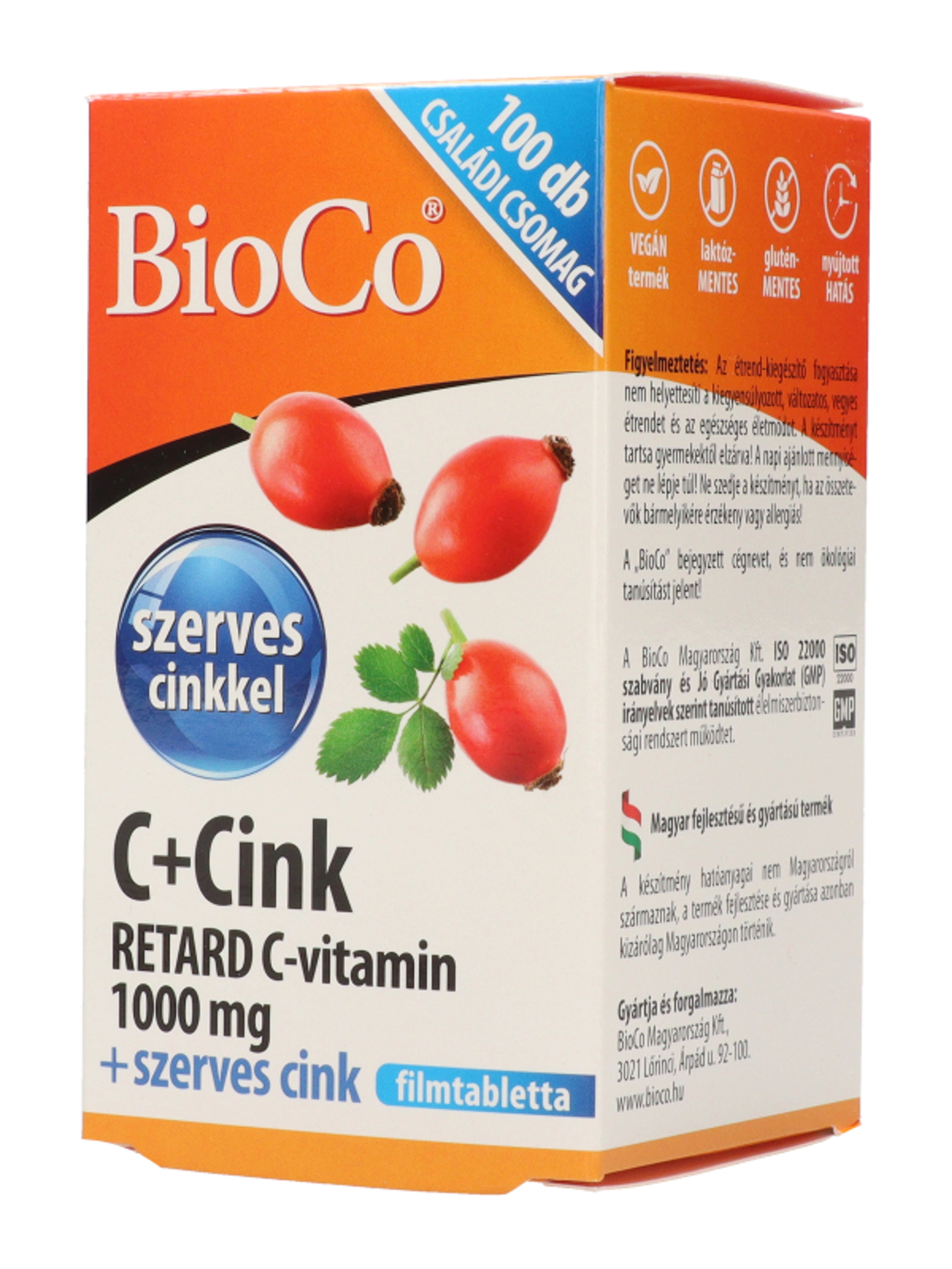 Bioco C+cink retard C-vitamin 1000 mg filmtabletta - 100 db-4