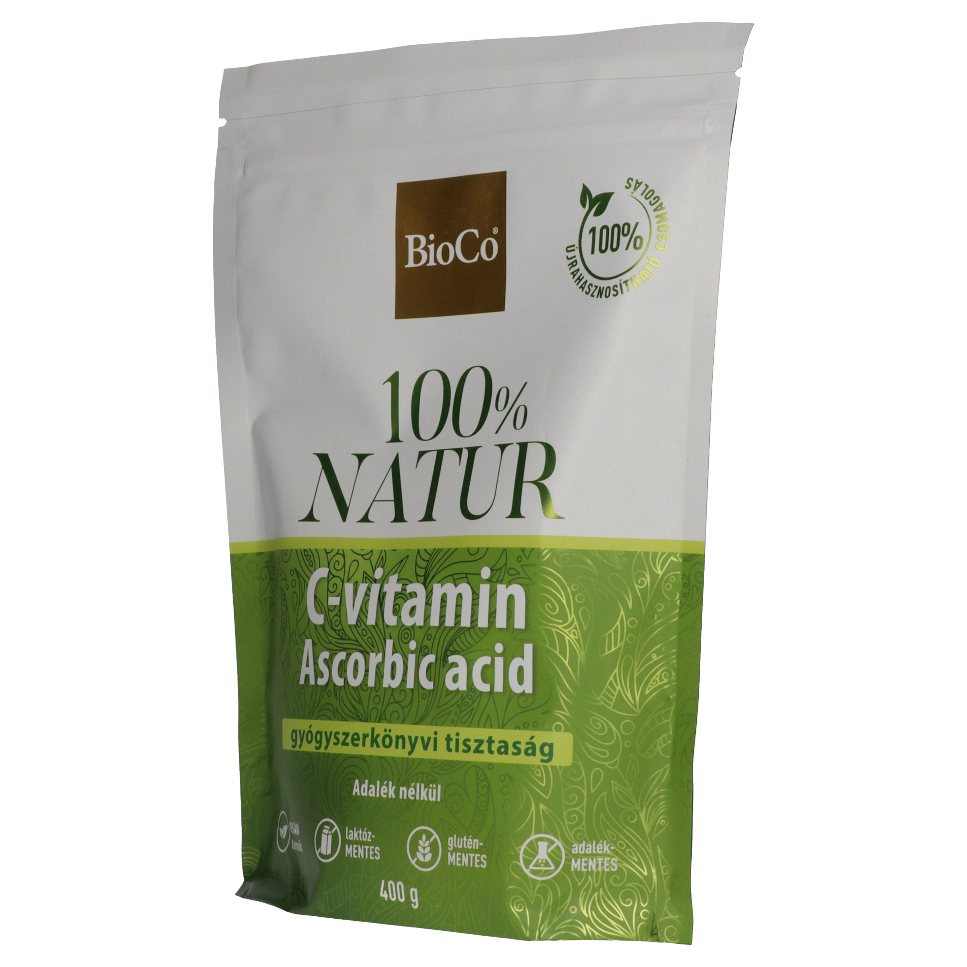 BioCo 100% Natur C-vitamin étrend-kiegészítő por - 400 g-2