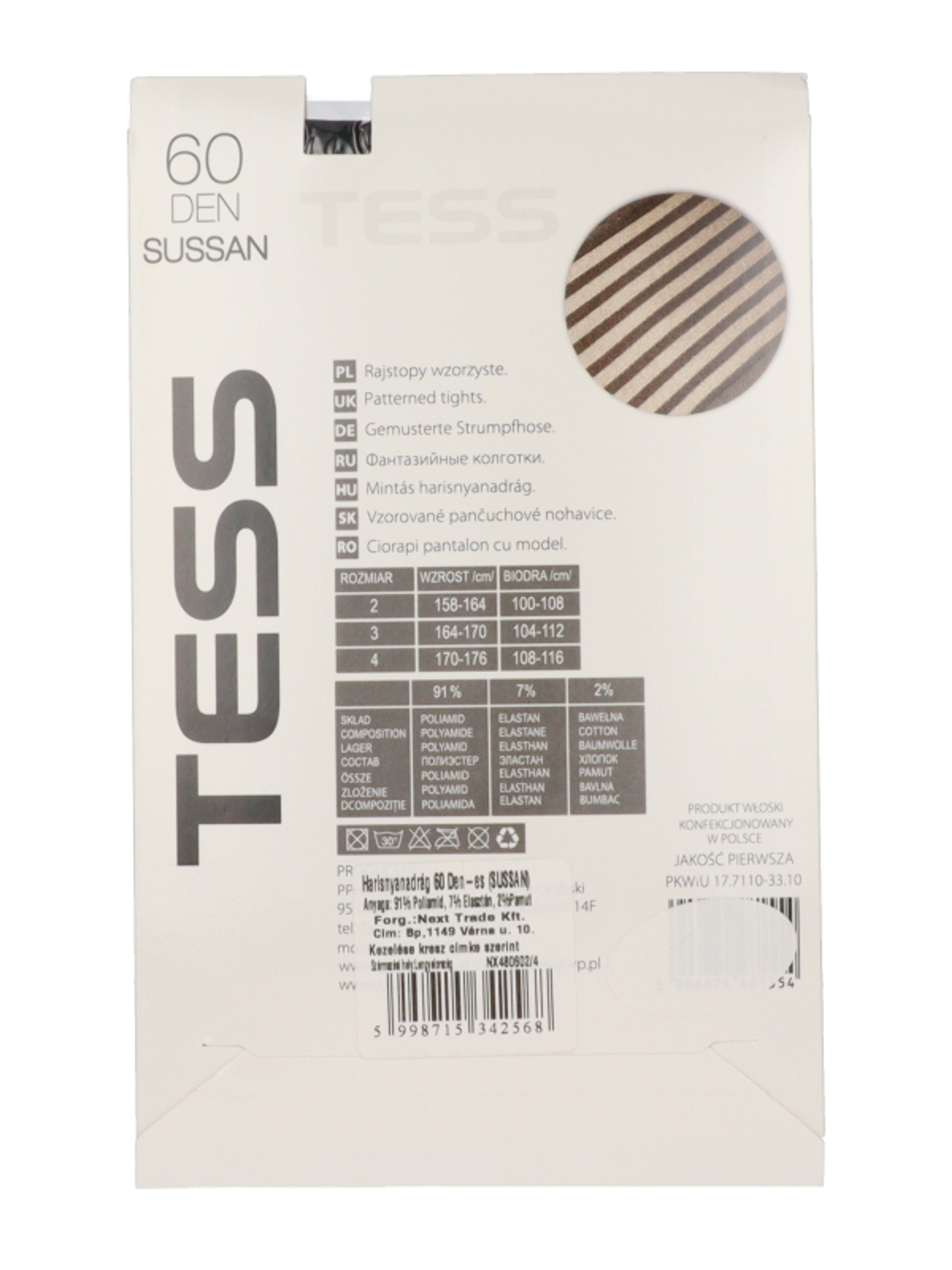 Tess Sussan harisnya 60 den 4-es méret /fekete - 1 db-3