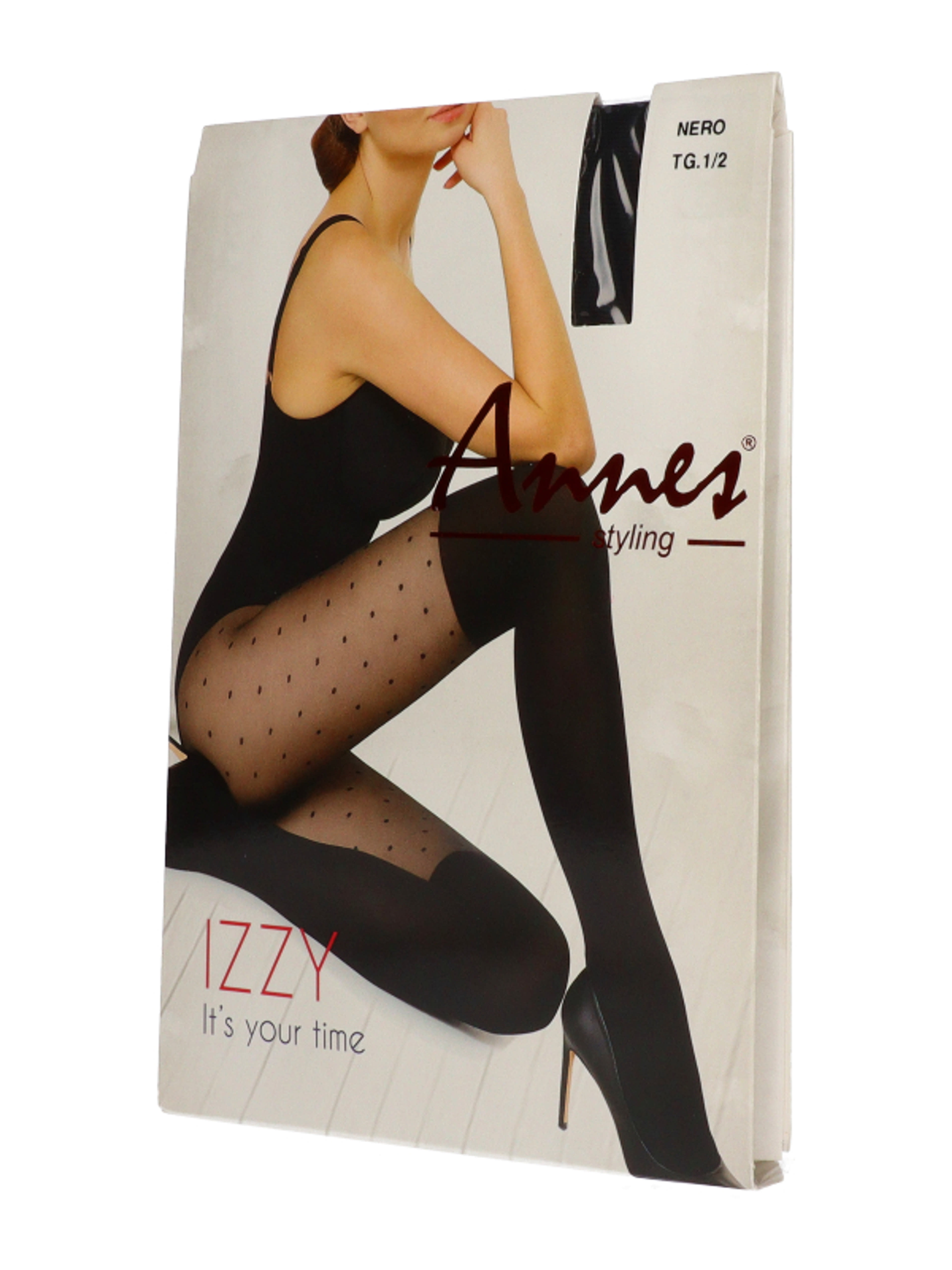 Annes Izzy harisnya 60 den 1/2-es méret /fekete - 1 db-2