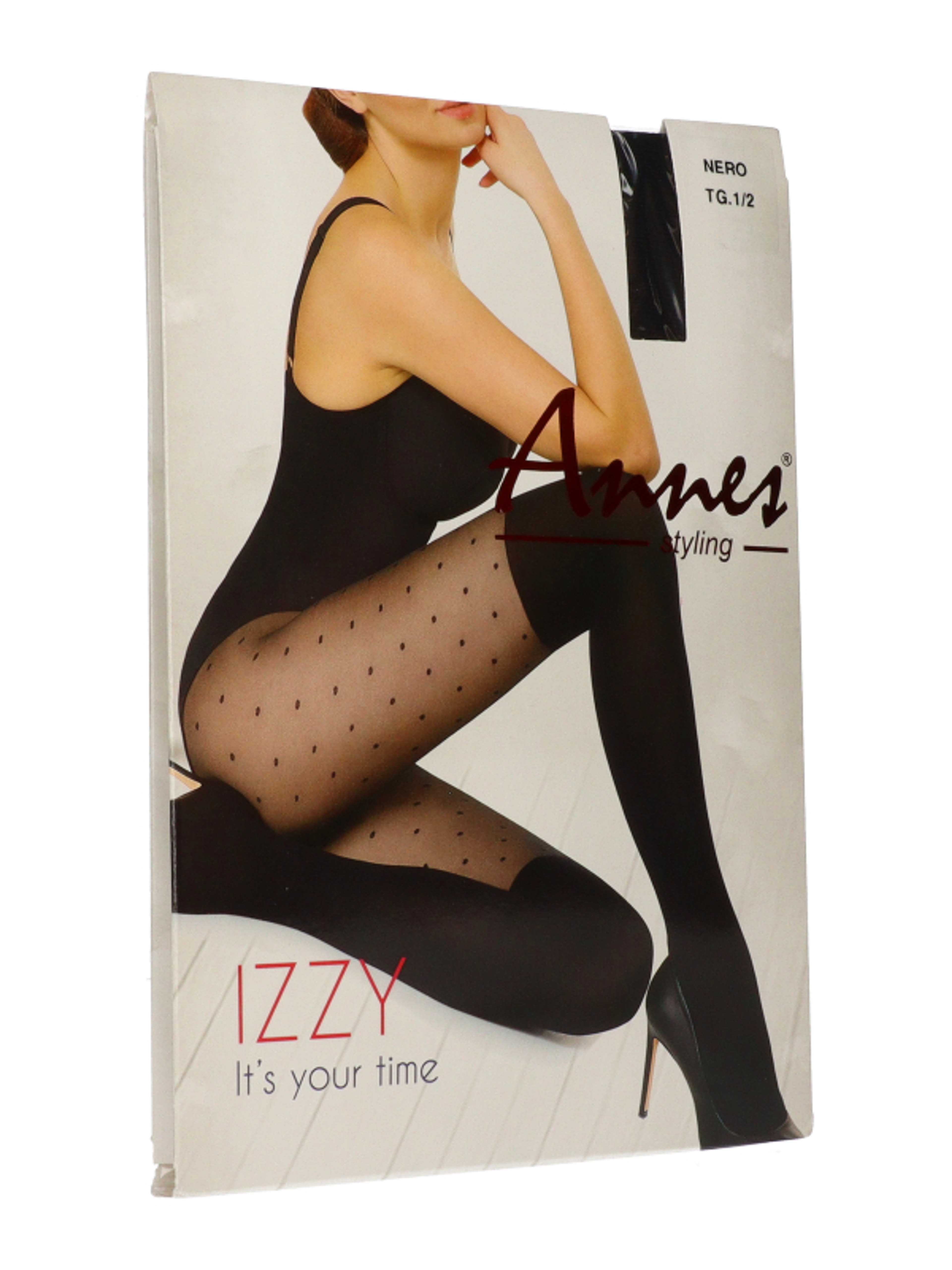 Annes Izzy harisnya 60 den 1/2-es méret /fekete - 1 db-4