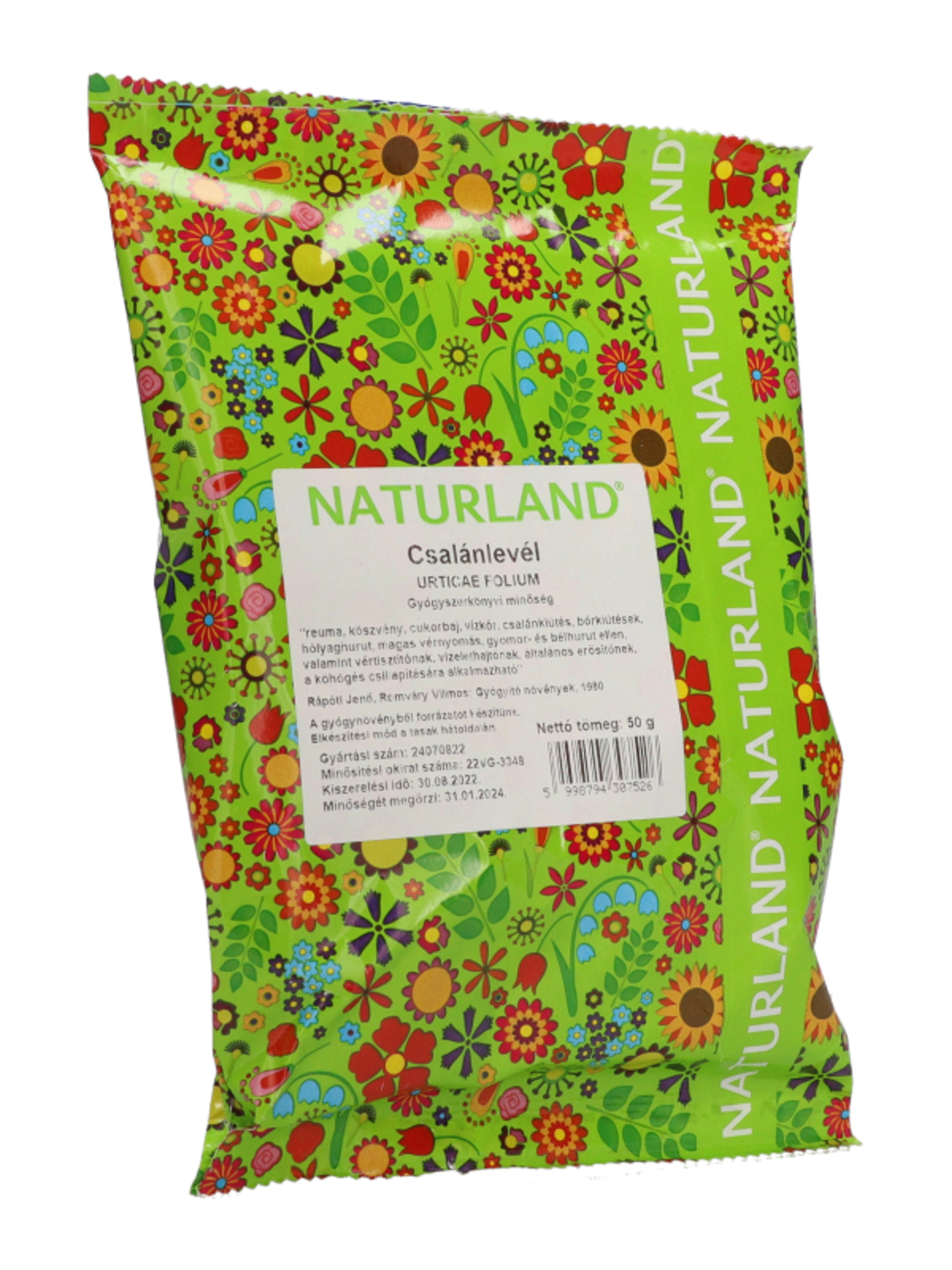 Naturland tasakos csalánlevél tea - 50 g-5