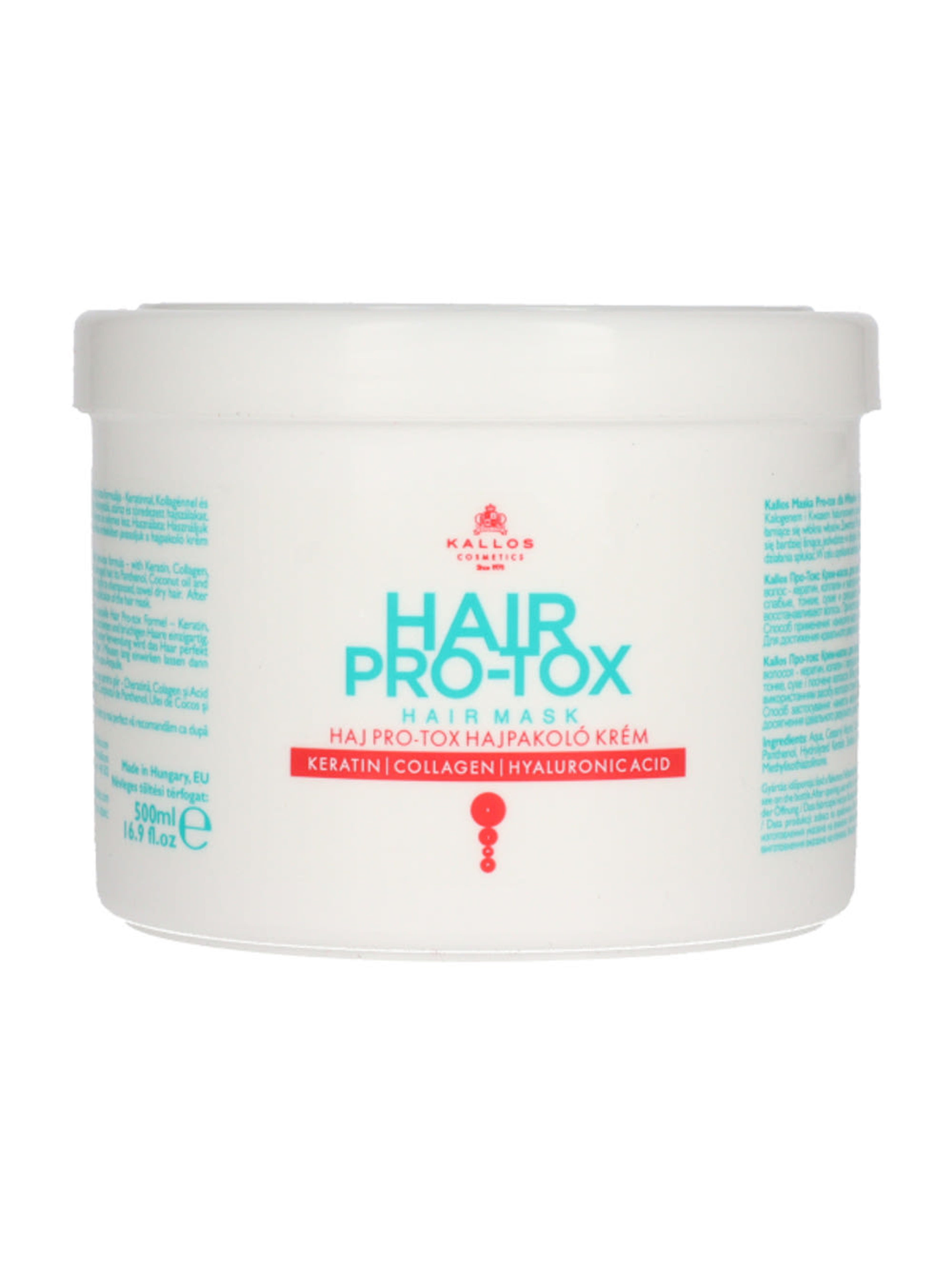 Kallos Pro-Tox hajpakoló krém - 500 ml