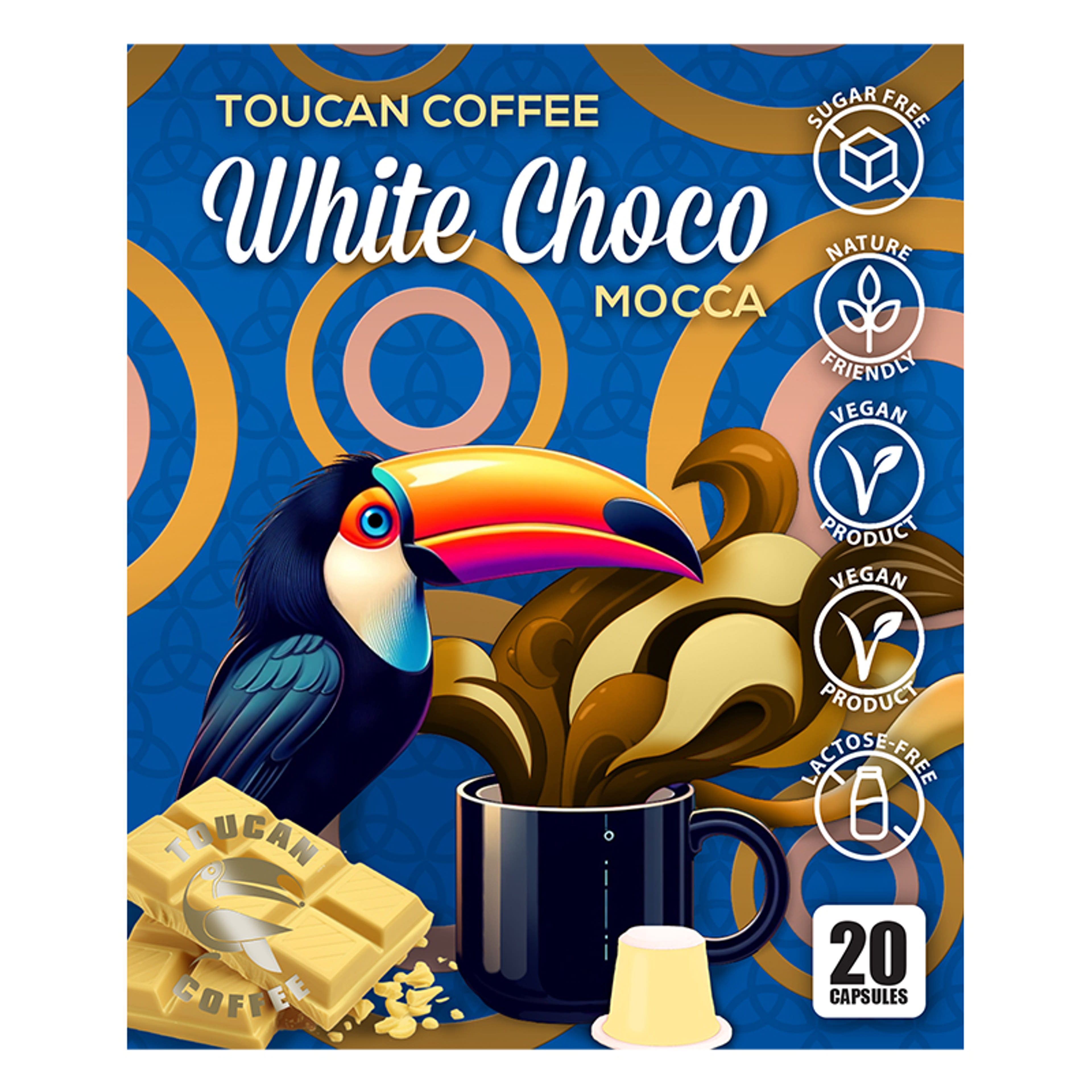 Toucan White Choco Mocca Nesspresso kávékapszula - 20 db